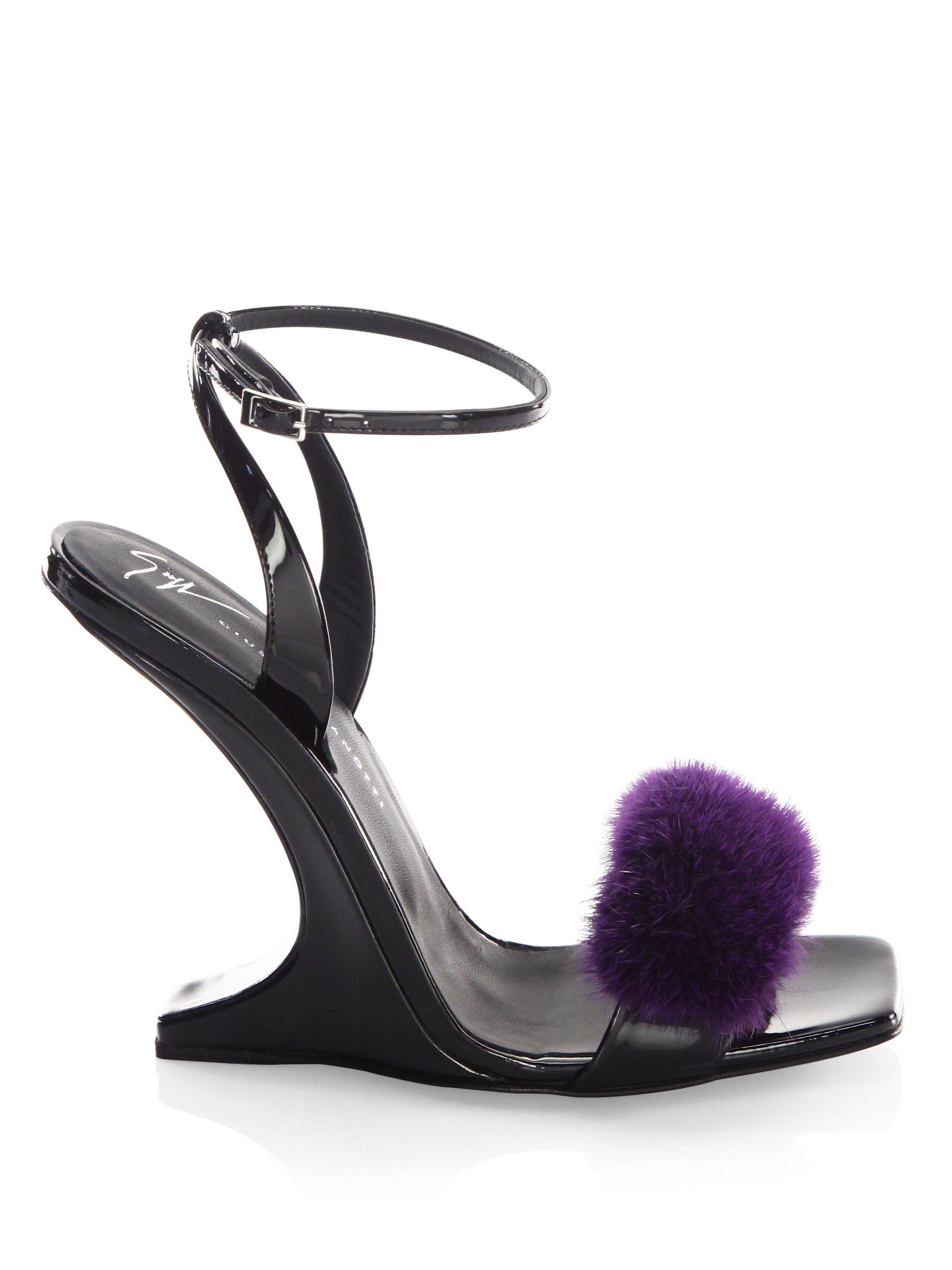 giuseppe zanotti fur heels
