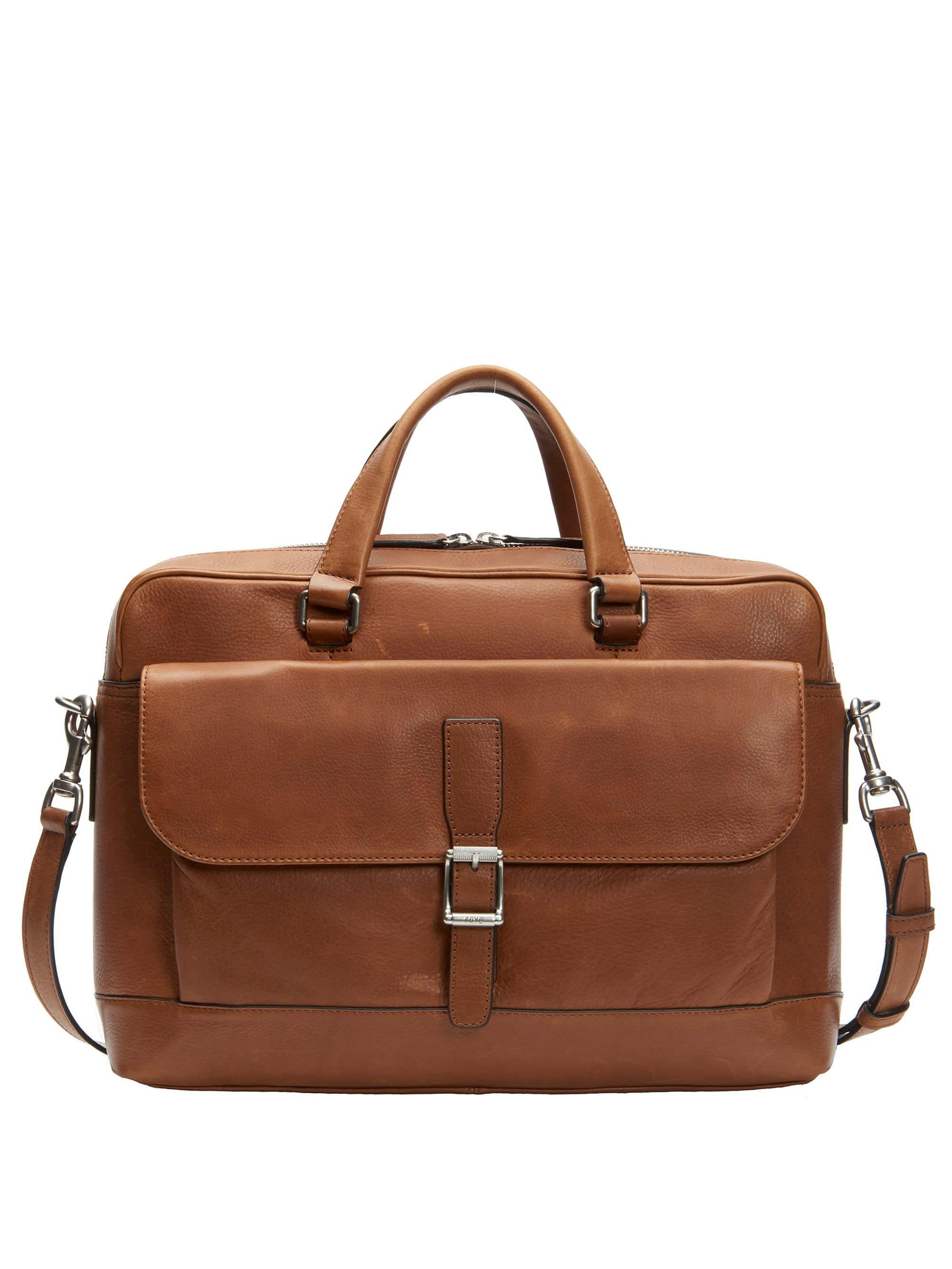 frye oliver leather messenger bag