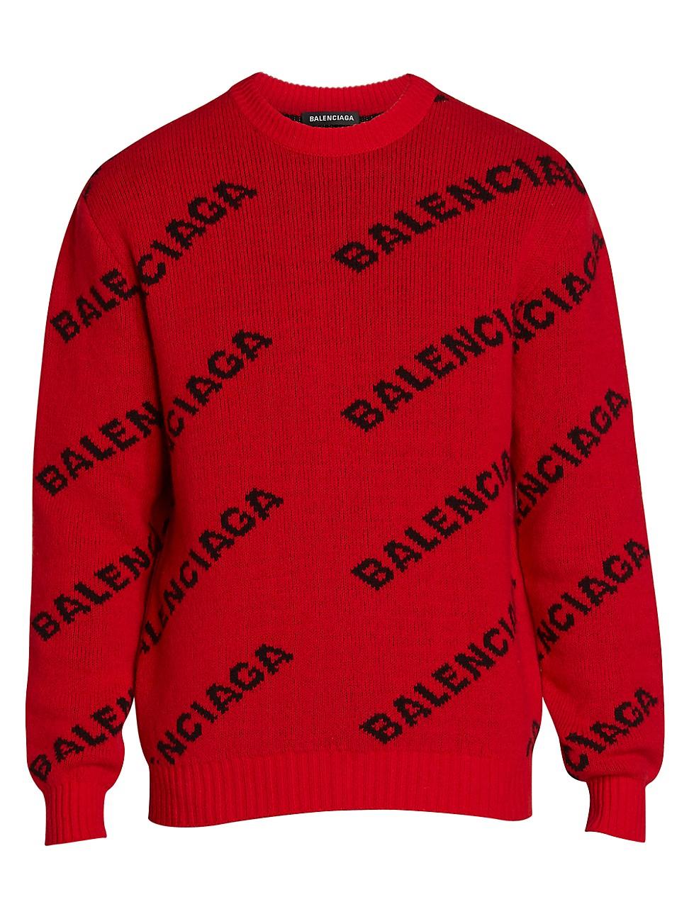 Balenciaga red sweater women's Clearance