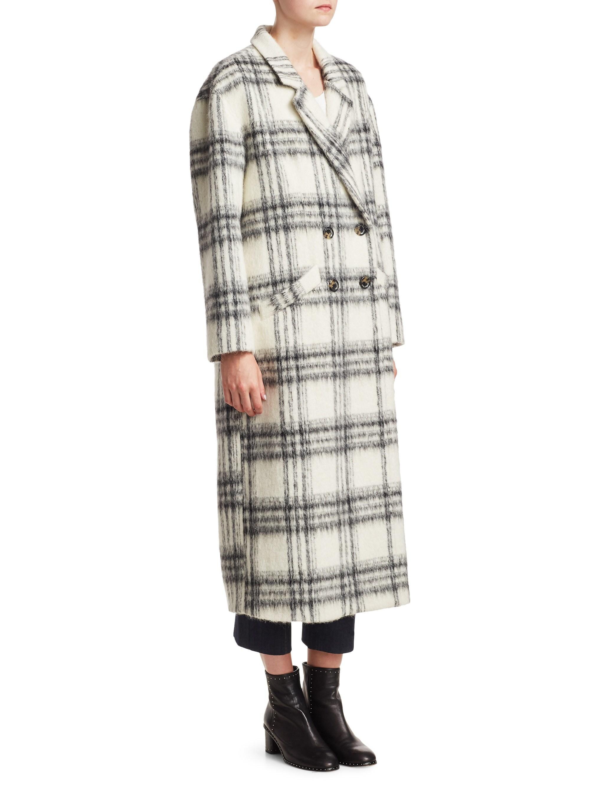 wool blend boxy coat