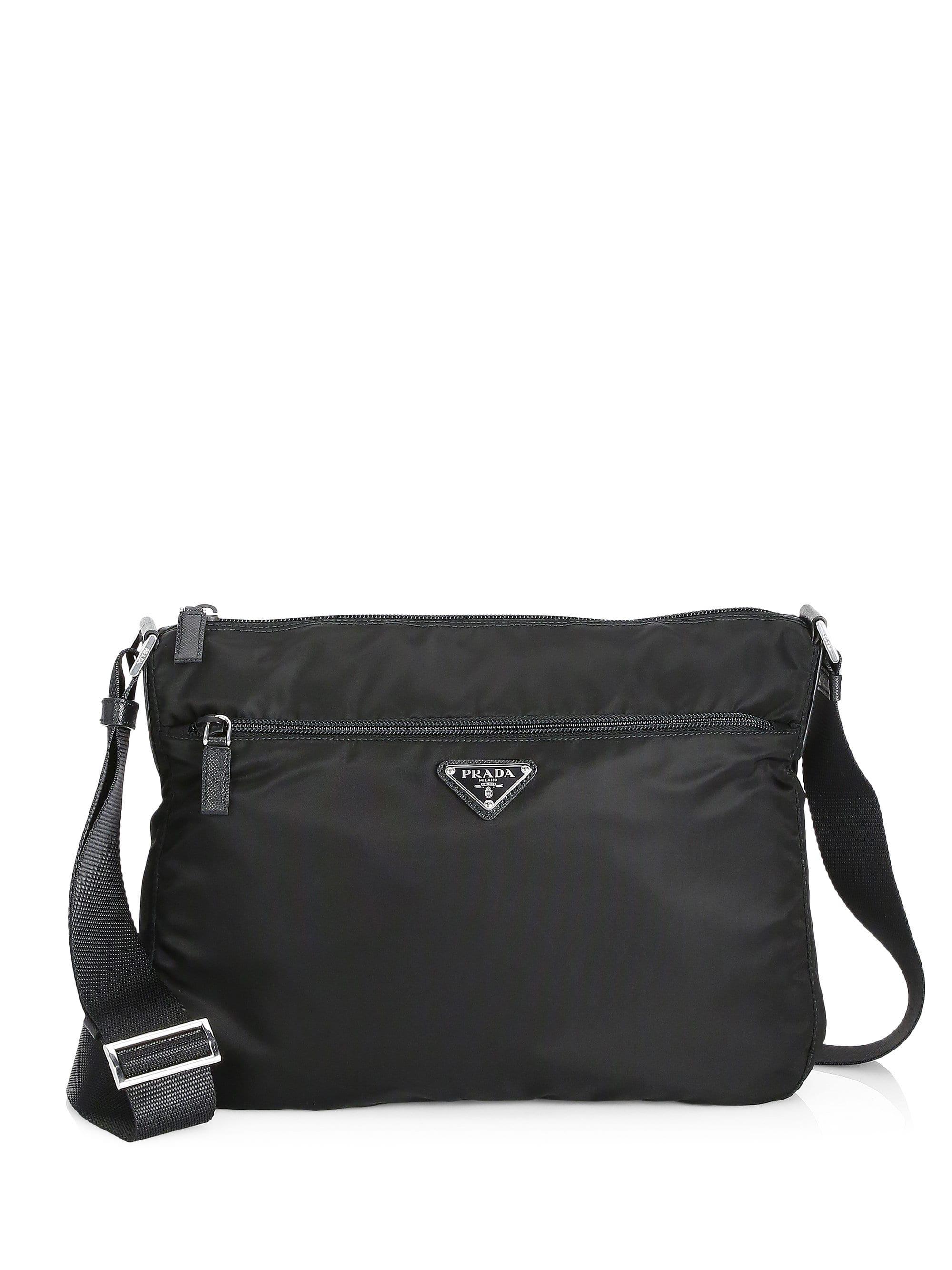 Prada Synthetic Large Nylon Crossbody Bag in Black - Lyst