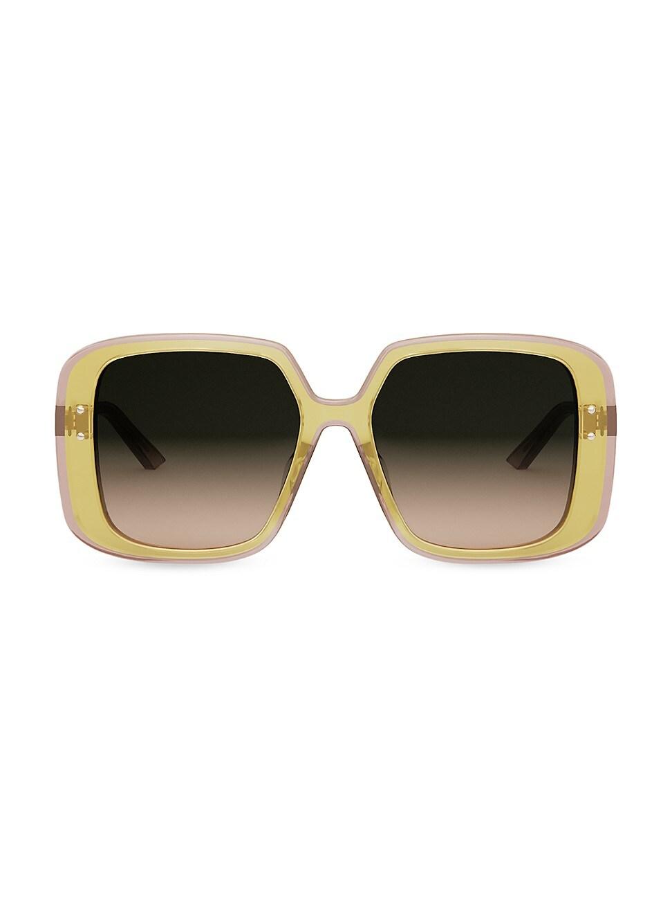 Dior Oversize Square Acetate Sunglasses in Green Lyst