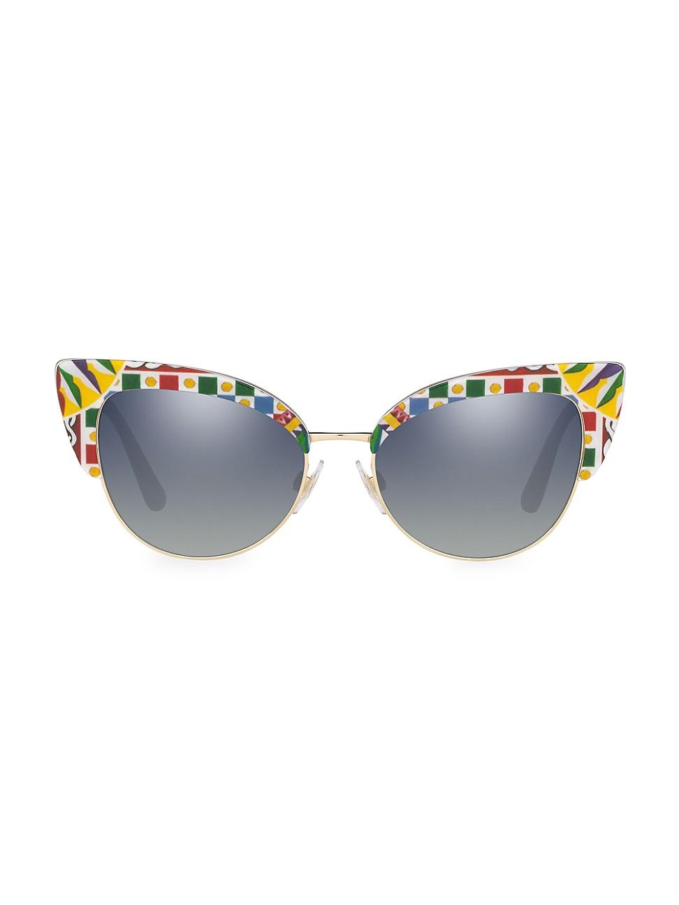 dolce and gabbana 53mm cat eye optical glasses