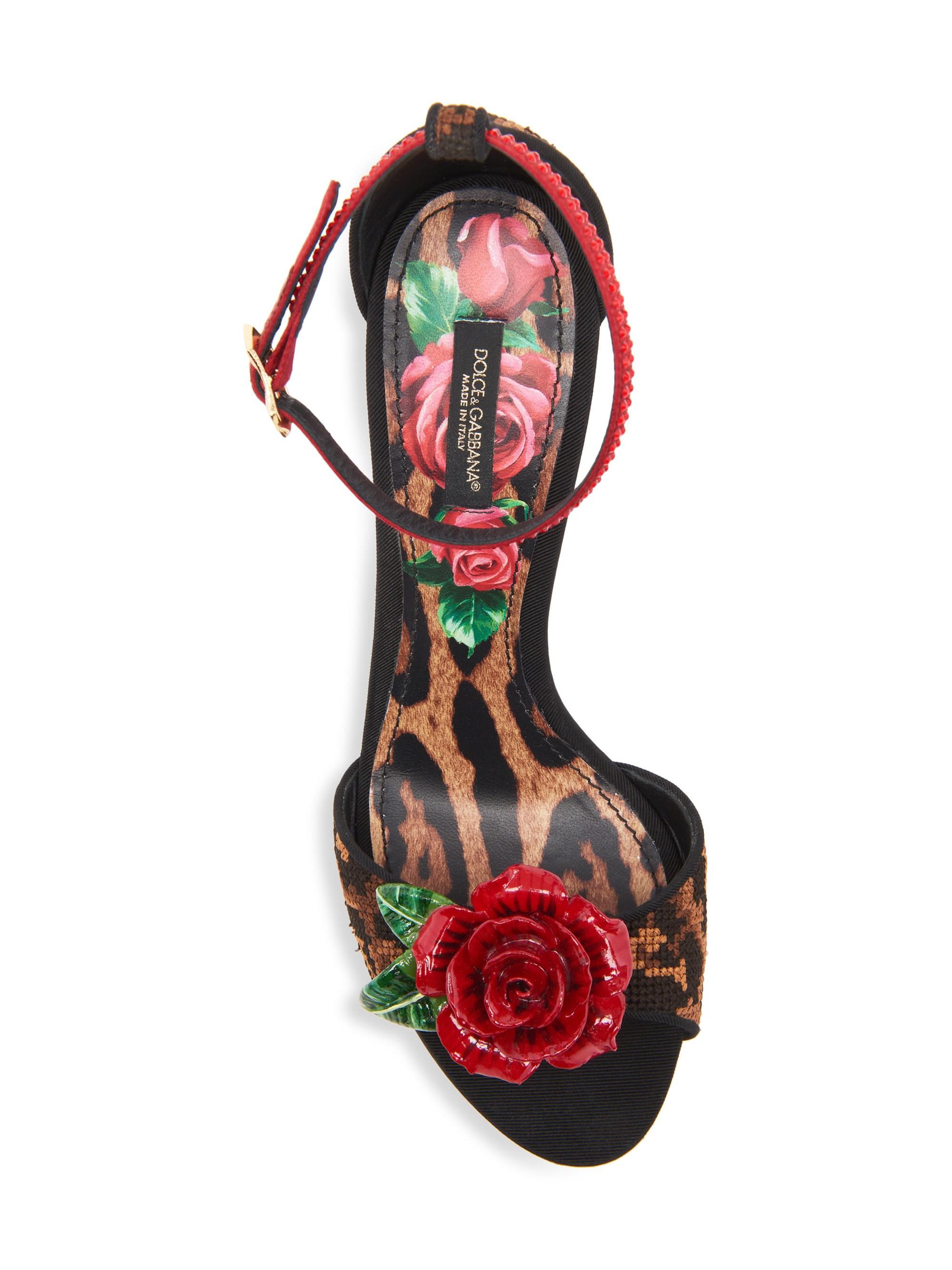 dolce and gabbana leopard heels