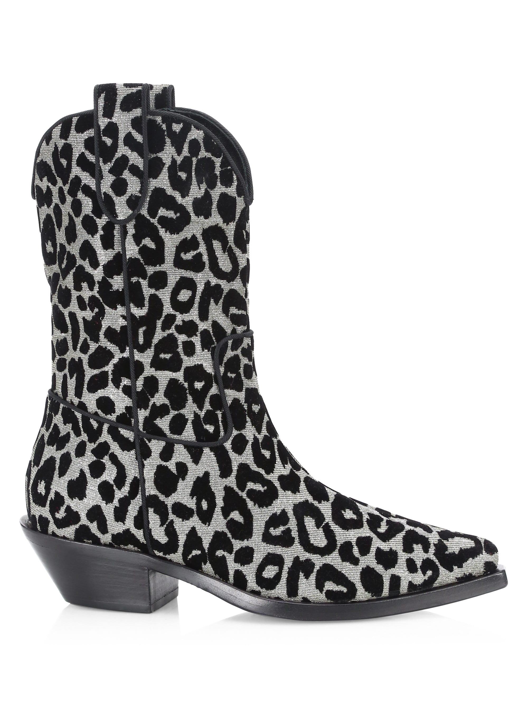 womens leopard print cowboy boots