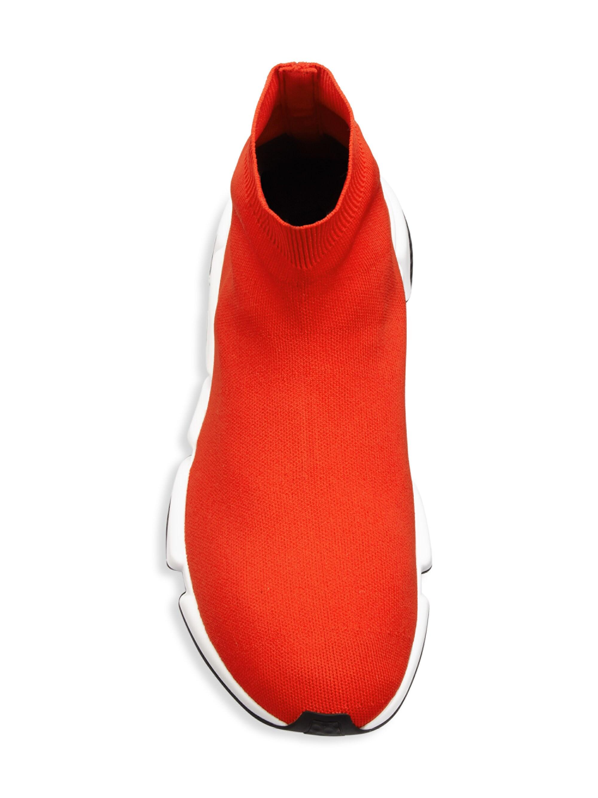 balenciaga sock red