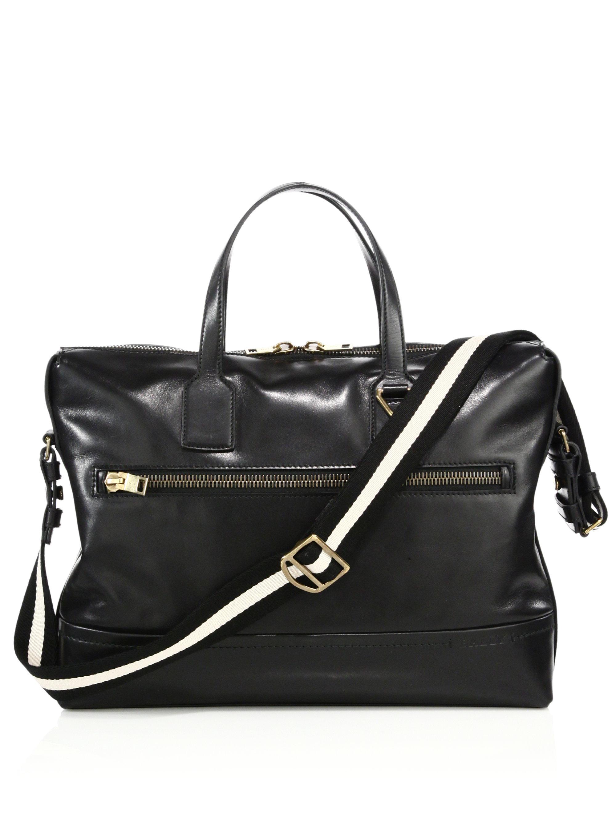 Lyst Bally Novo Leather Business Bag in Black for Men