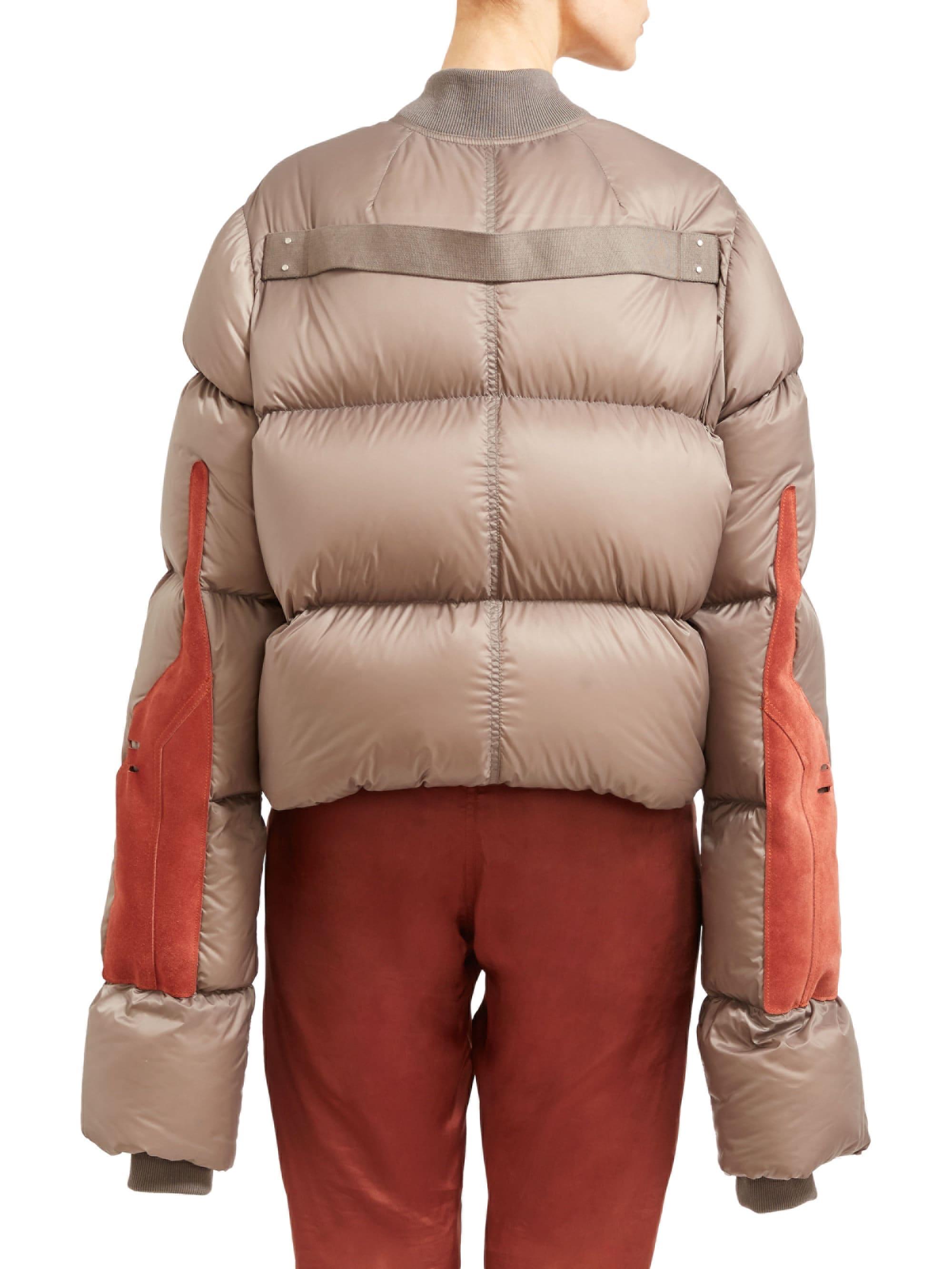 Moncler + Rick Owens Moncler + Rick Owens Down Filled Shearling Jacket | Hervia