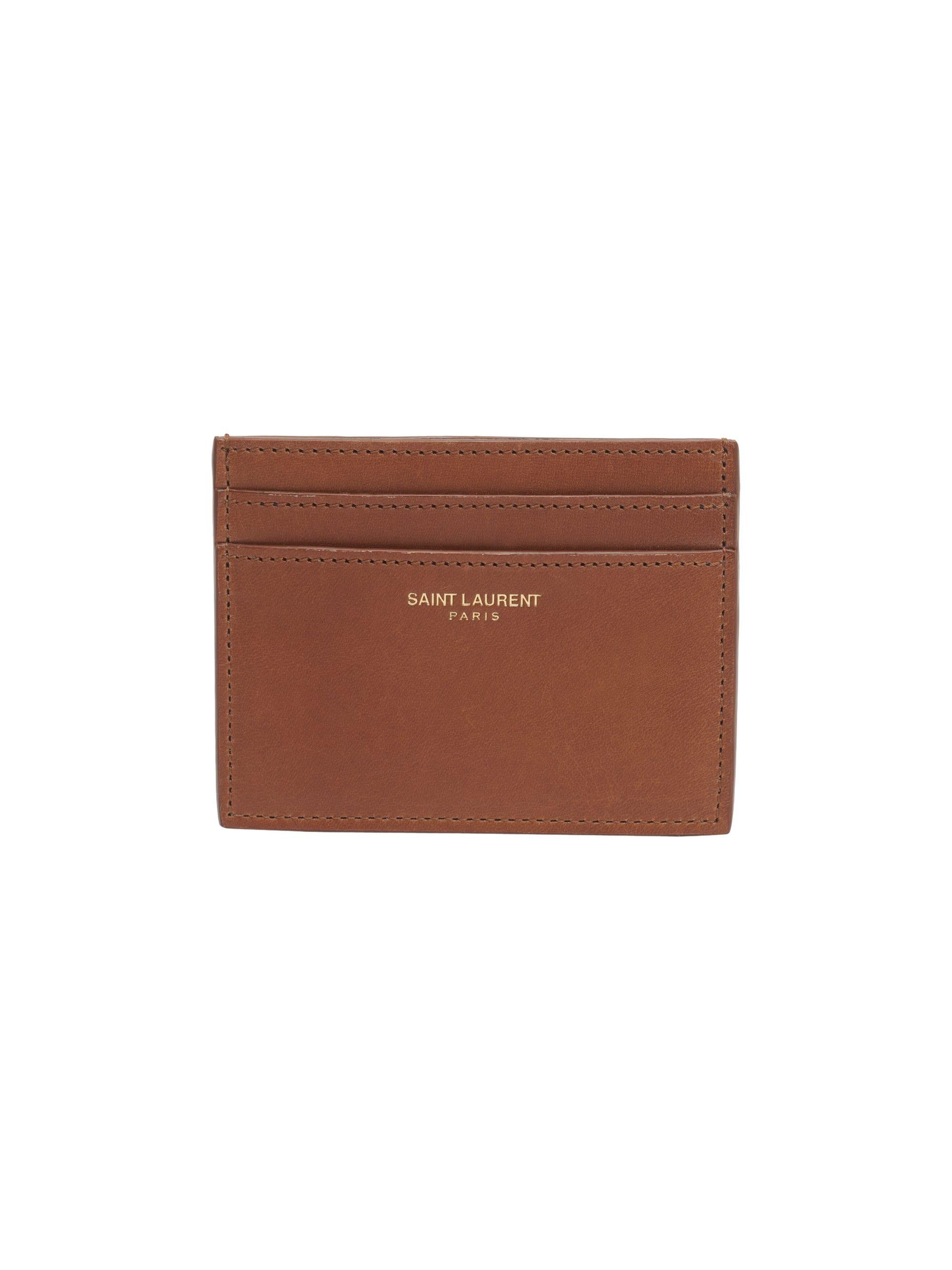 mens brown leather card holder