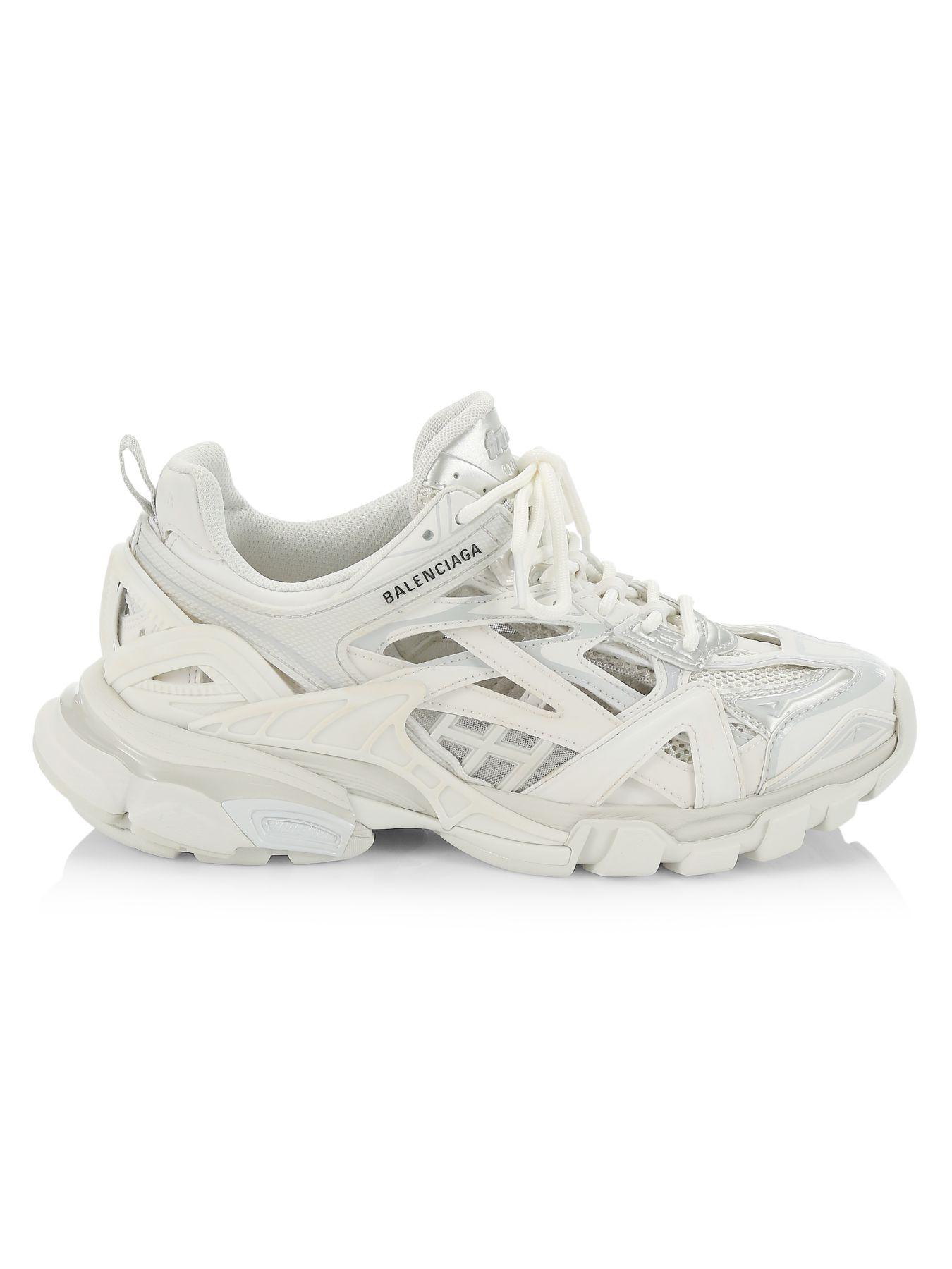balenciaga track sneakers white