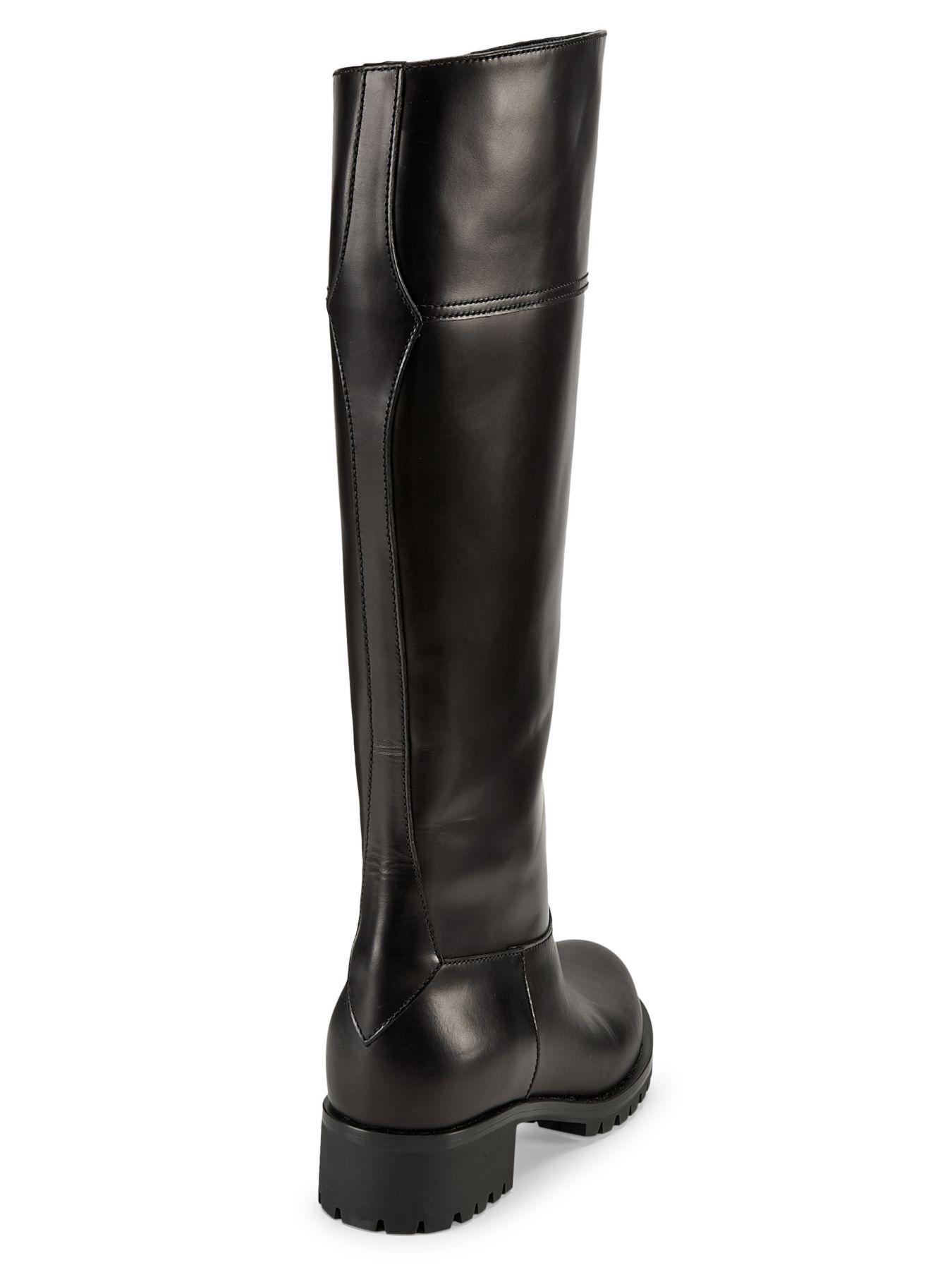 prada stretch leather tall boots