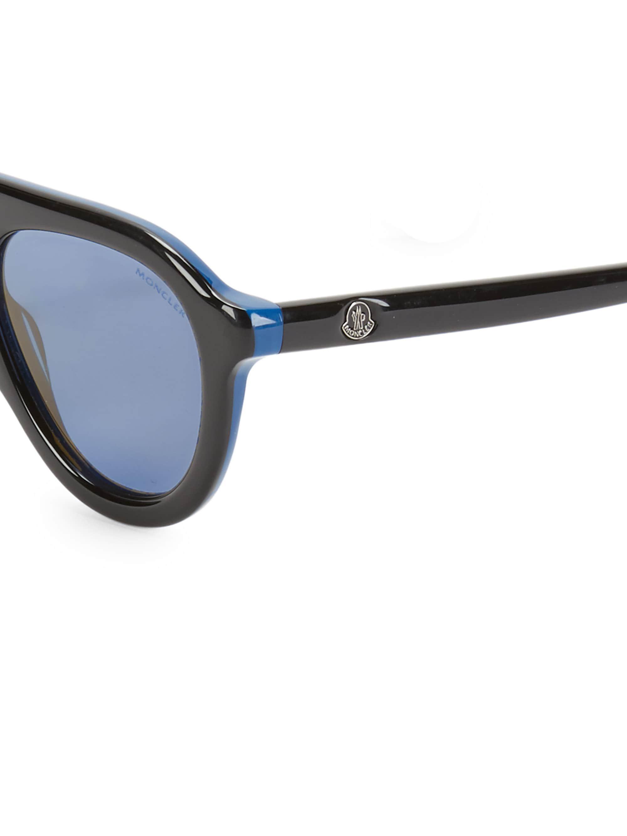 Moncler 52mm Sunglasses in Black for Men - Lyst