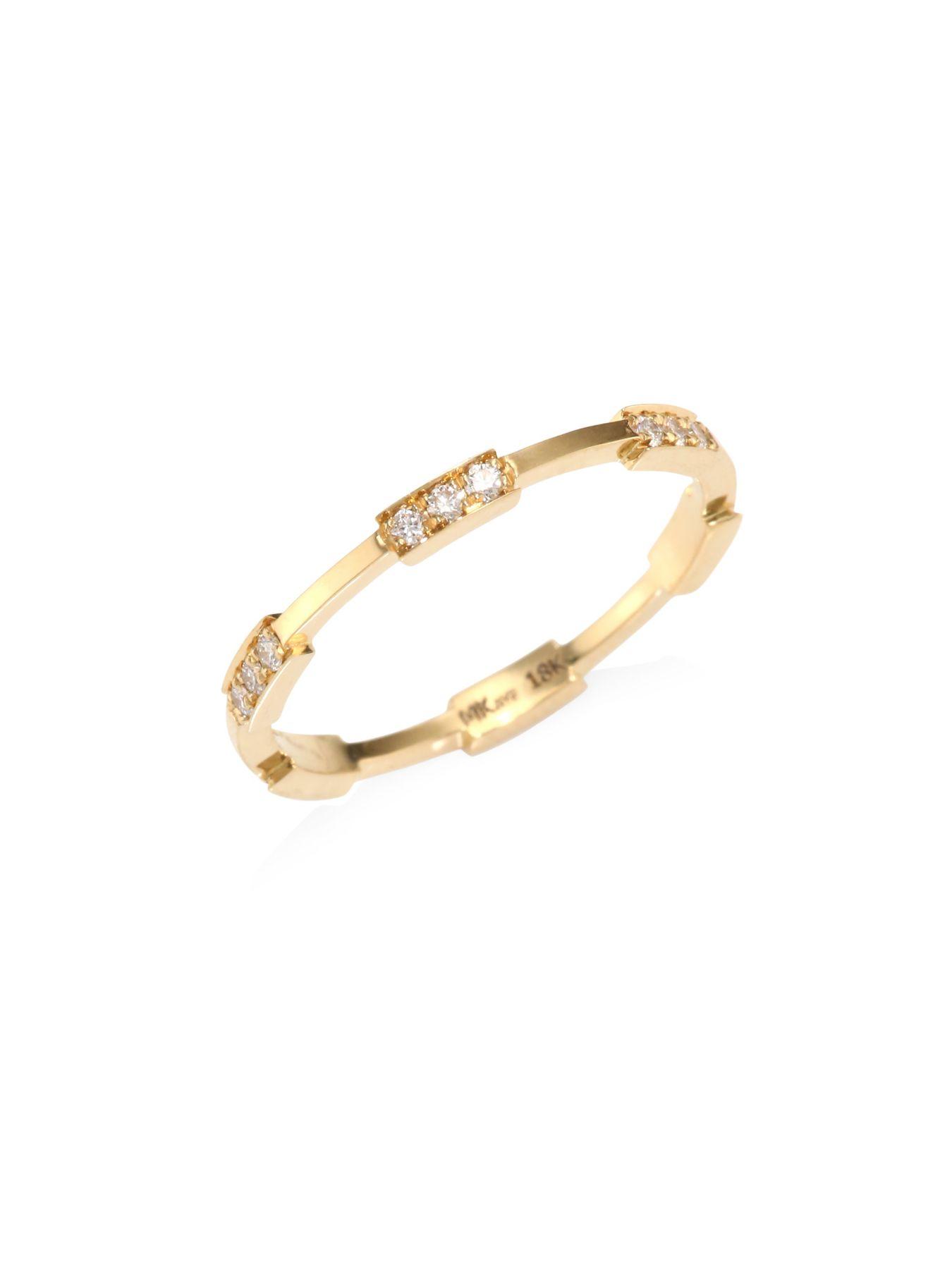 Melissa Kaye Isabella Diamond & 18k Yellow Gold Ring in Metallic - Lyst