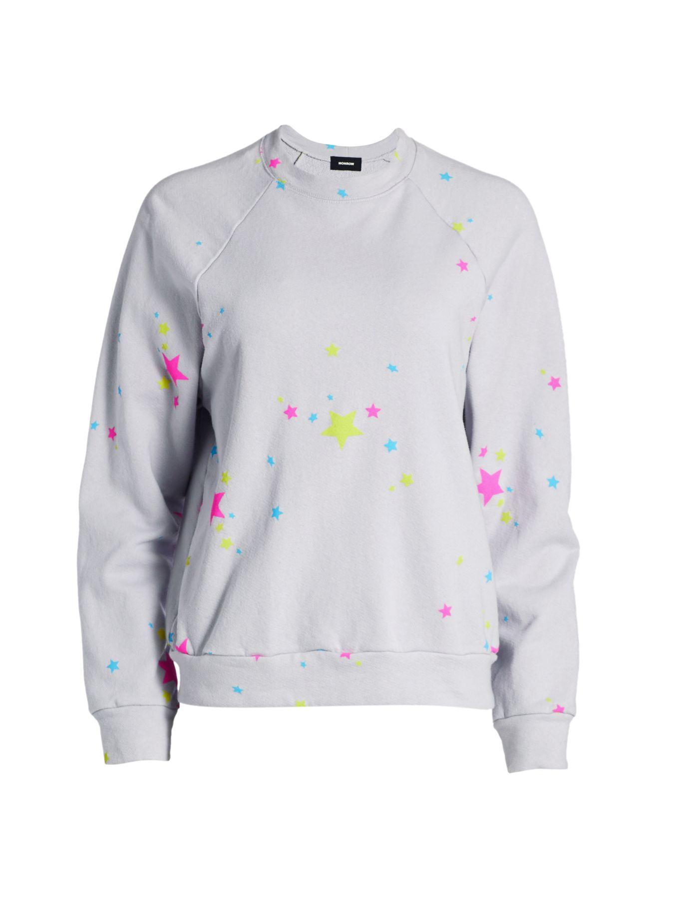 monrow star sweatshirt
