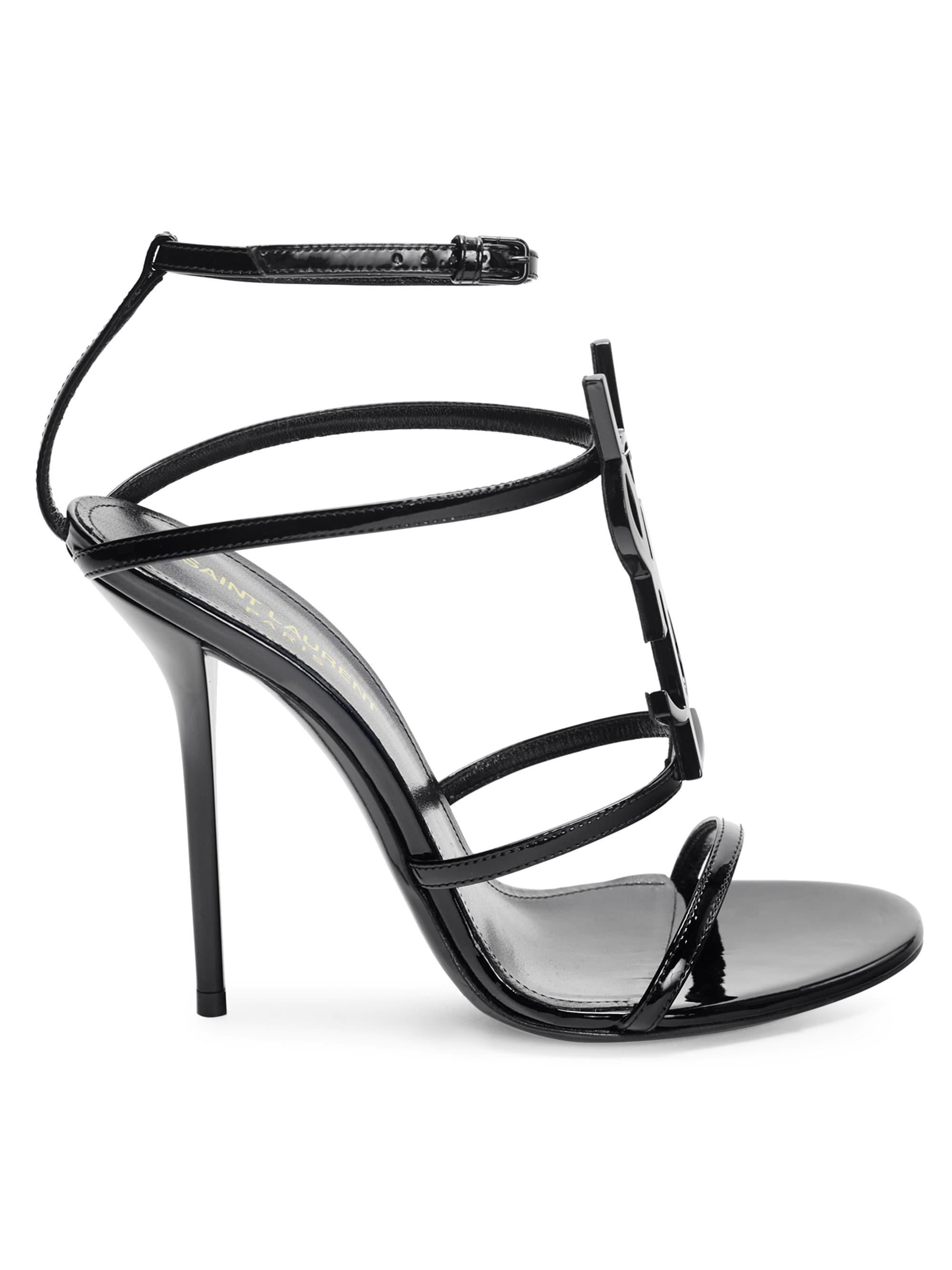 cassandra patent leather ysl sandals