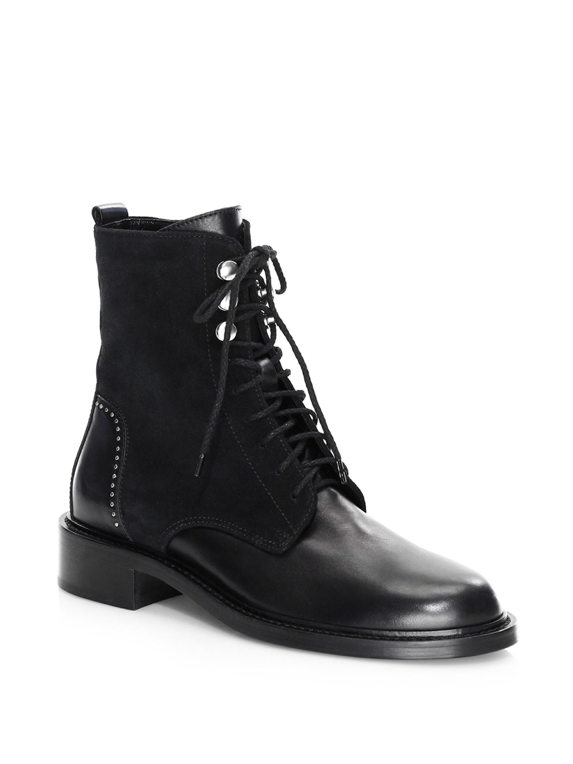 Ali Suede \u0026 Leather Combat Boots 