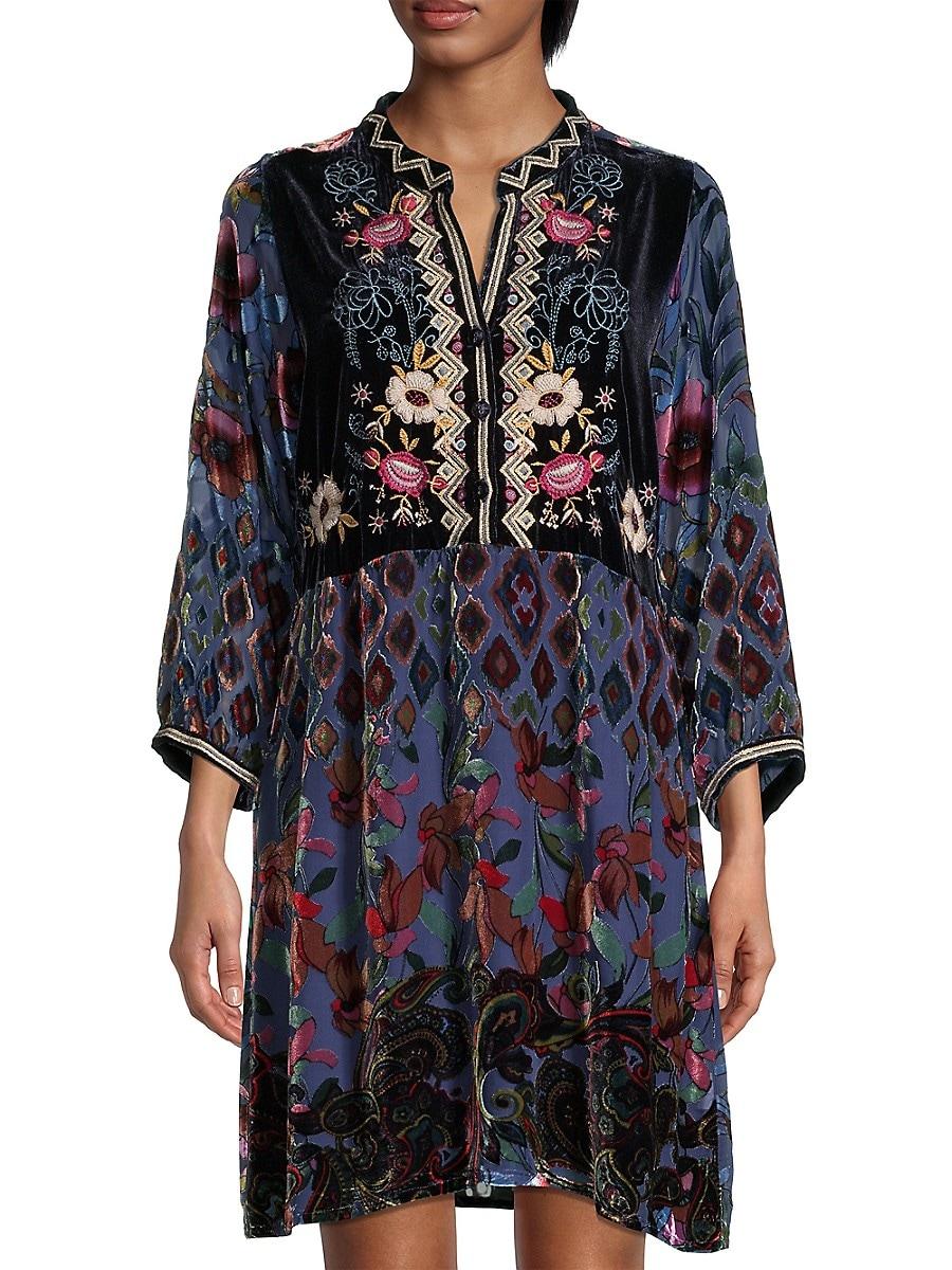 Clara Gweneth Burnout Tunic Dress | Lyst