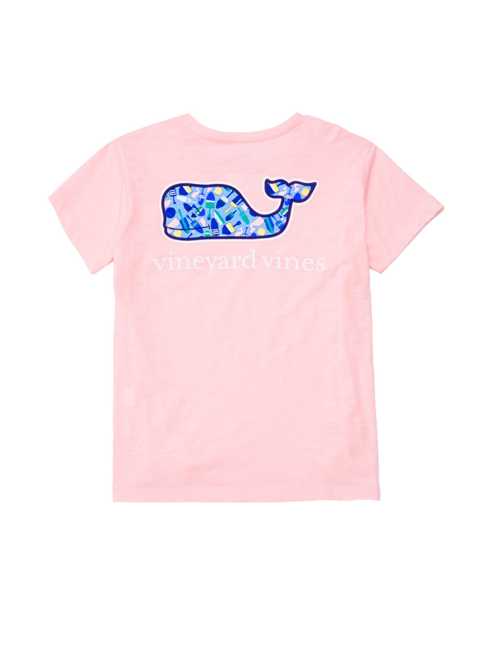 $70 VINEYARD VINES Girls DIAMOND WHALE TAIL Relaxed Shep Shirt S 7 8 XL 16 NWT