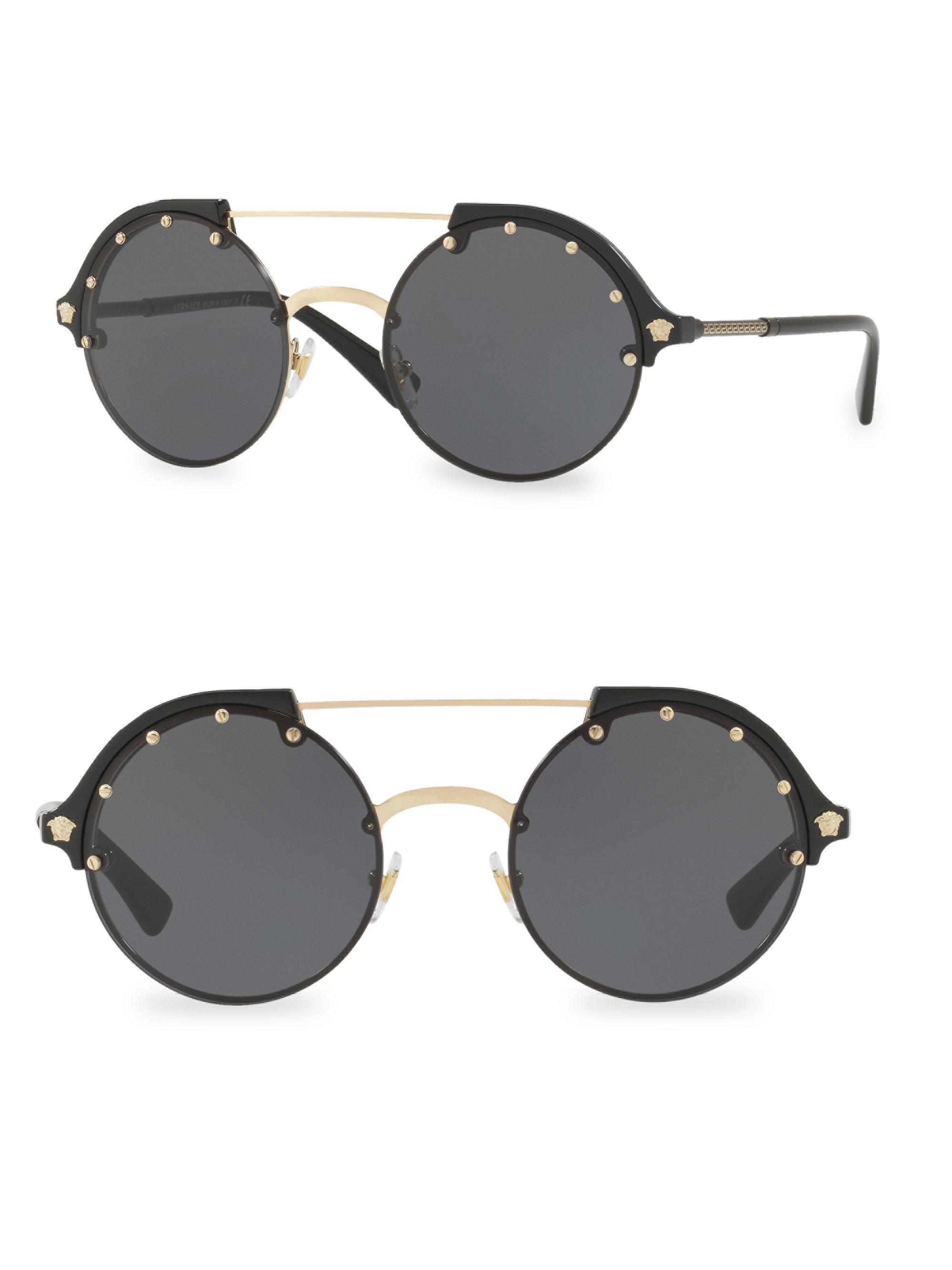 versace 53mm round sunglasses Cheaper 