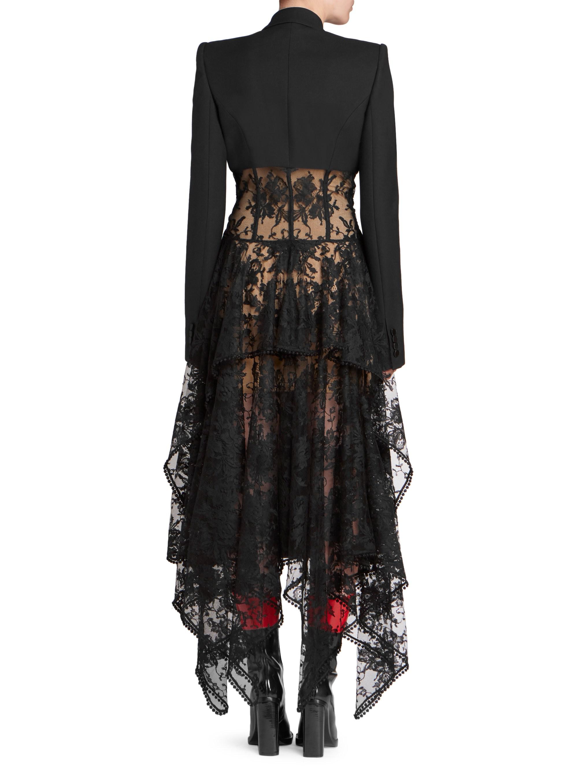 lace tuxedo dress