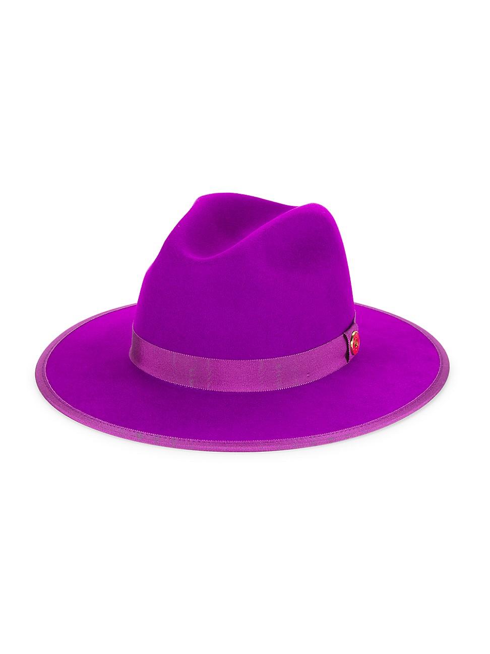 Keith James Queen Wool Fedora Hat in Purple for Men | Lyst