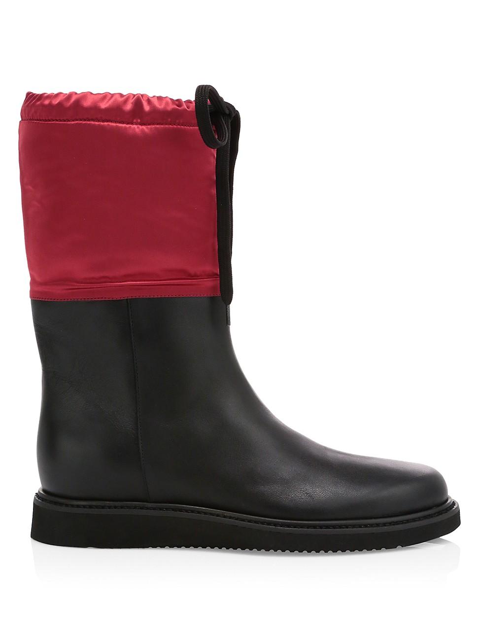 aquatalia shearling lined boots