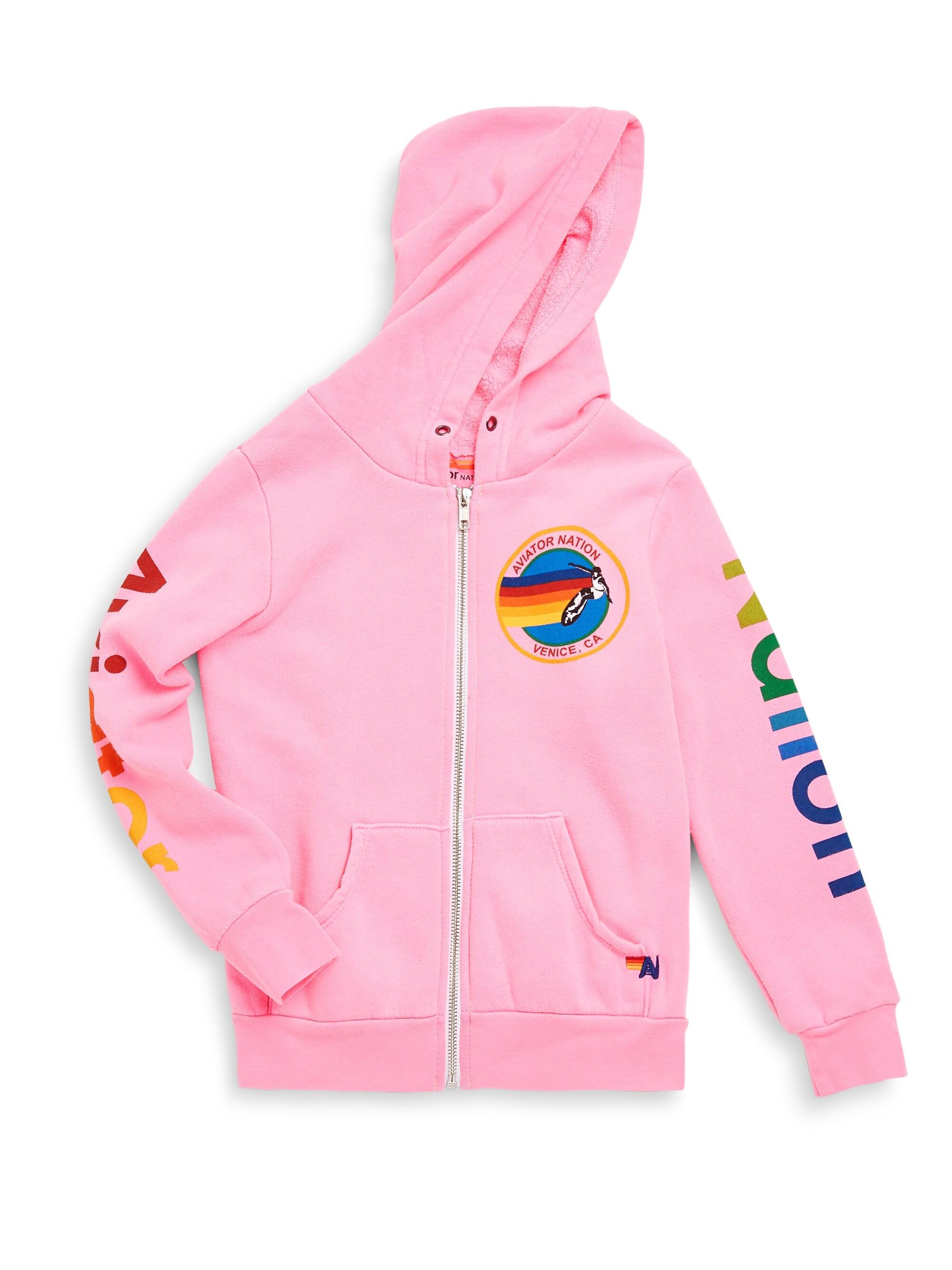 Graphic Hoodie in Pink 