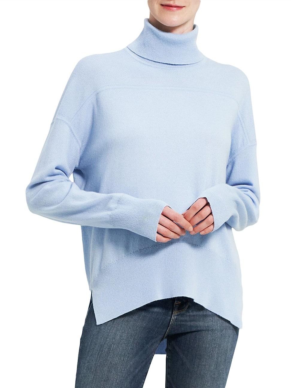 Theory Karenia Cashmere Turtleneck in Blue | Lyst