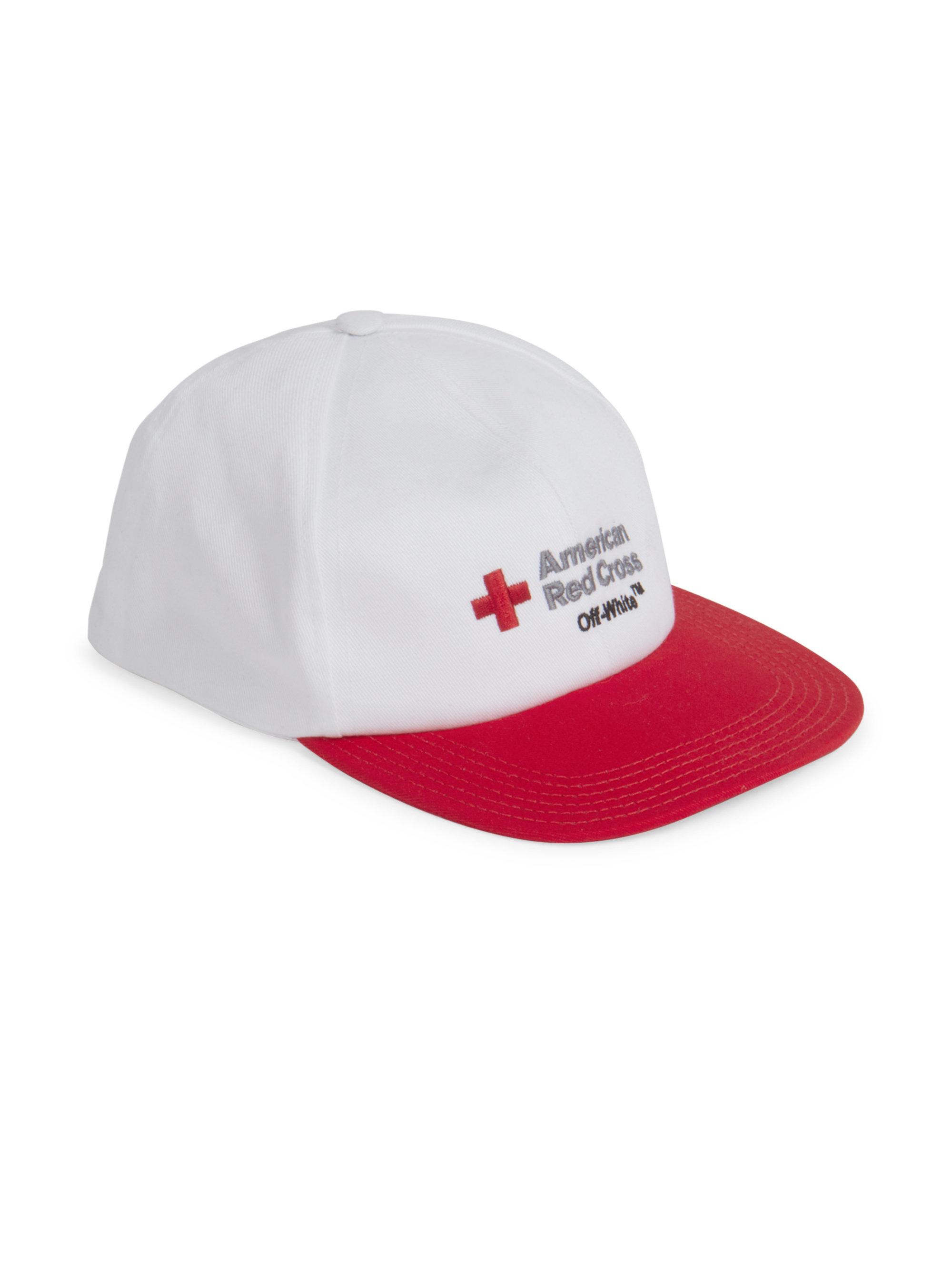 red off white hat