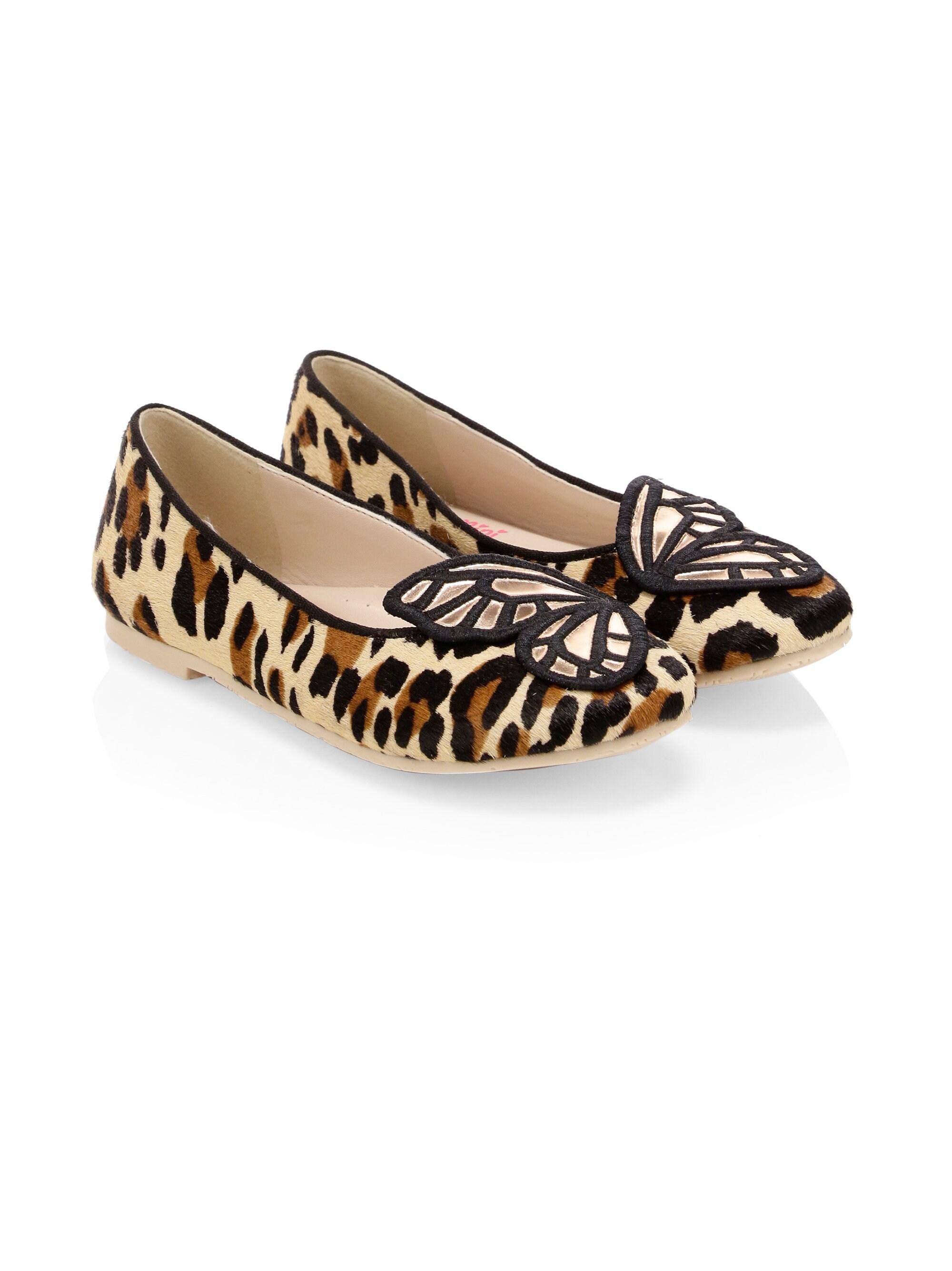 Sophia Webster Kid�s Bibi Butterfly Ballet Calfhair Flats