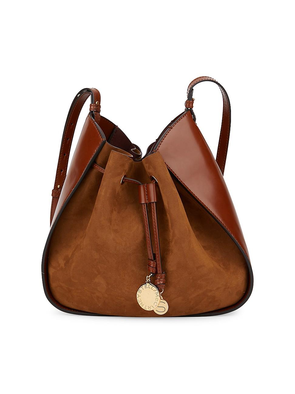 Vintage Chloe brown leather drawstring bucket hobo shoulder bag