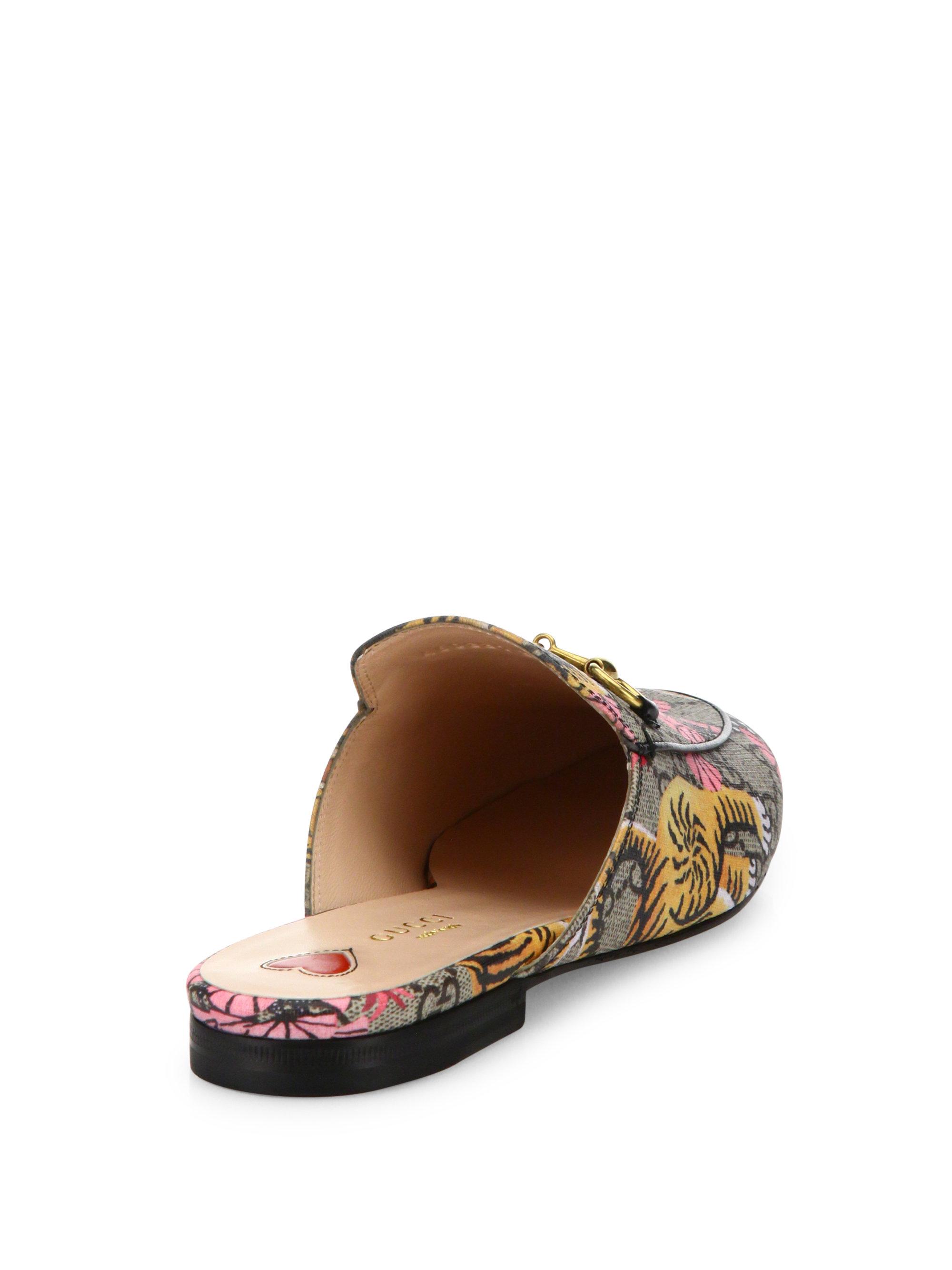 gucci tiger mules