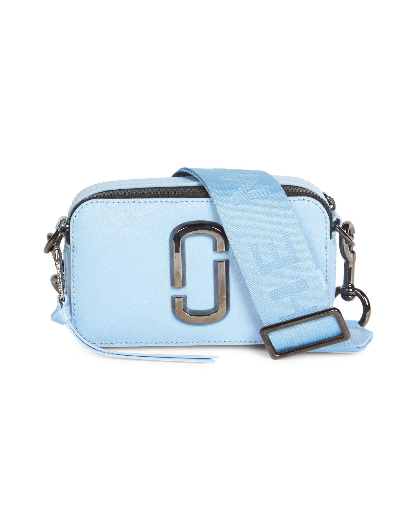 Marc Jacobs The Snapshot Dtm Coated Leather Camera Bag in Blue - Lyst