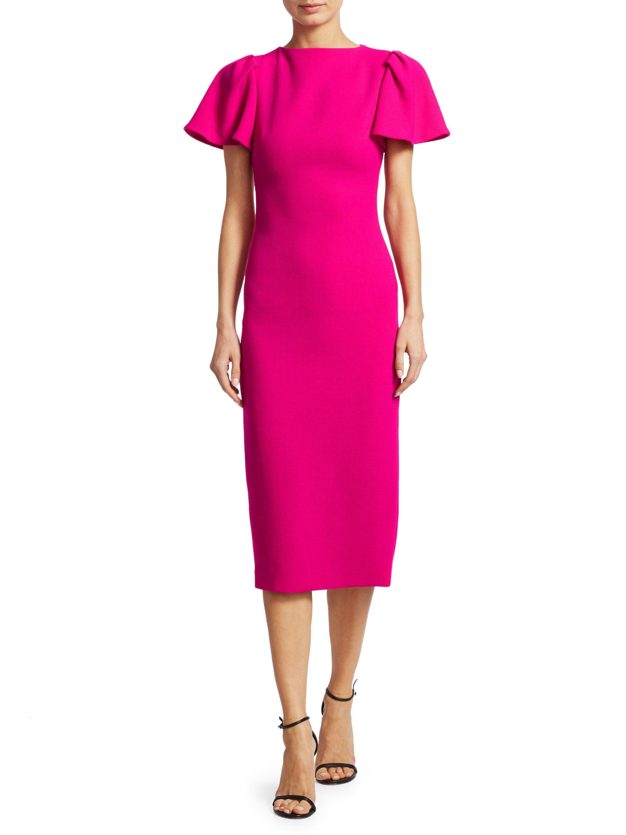 brandon maxwell pink dress