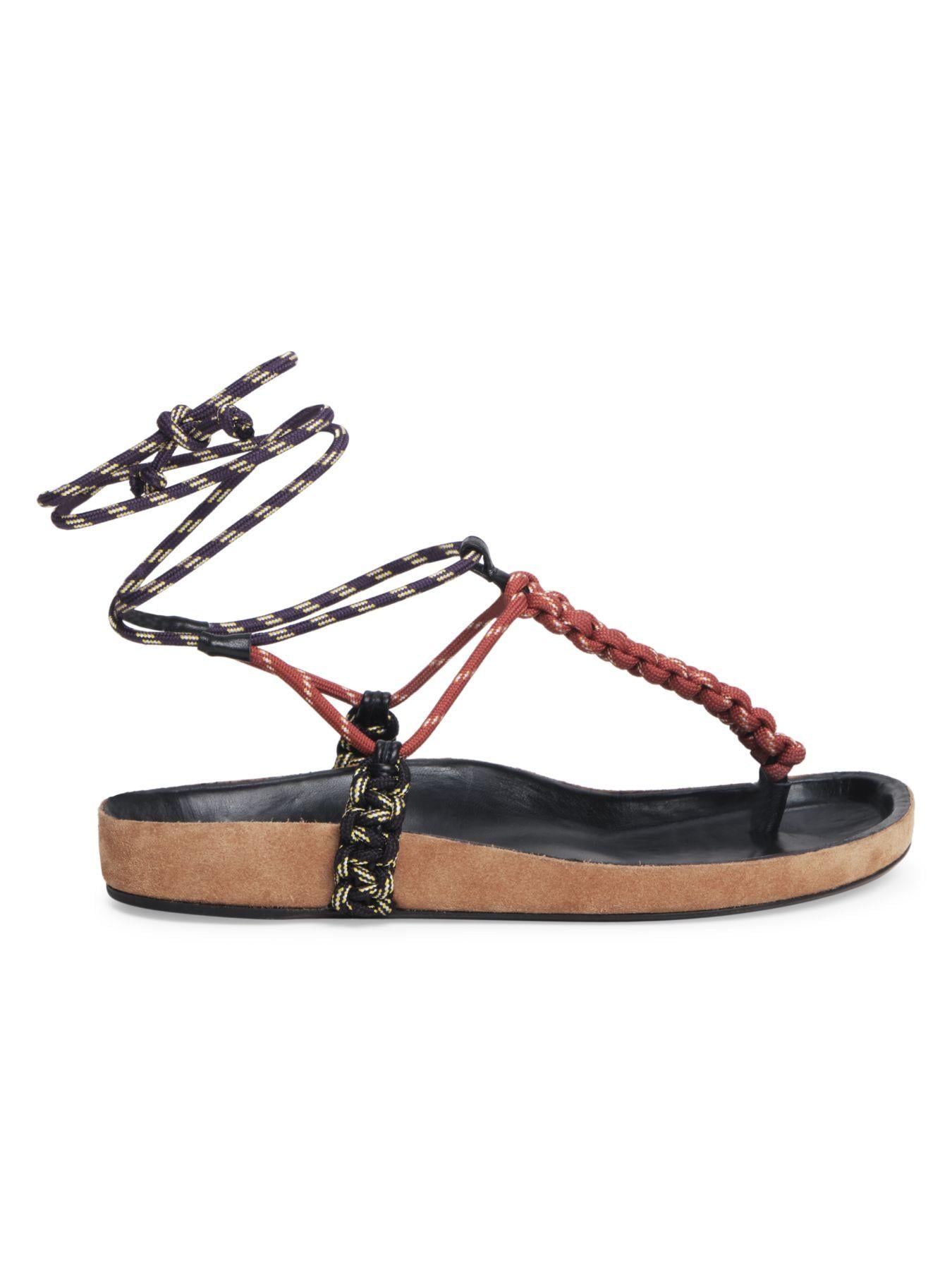 braided thong sandals