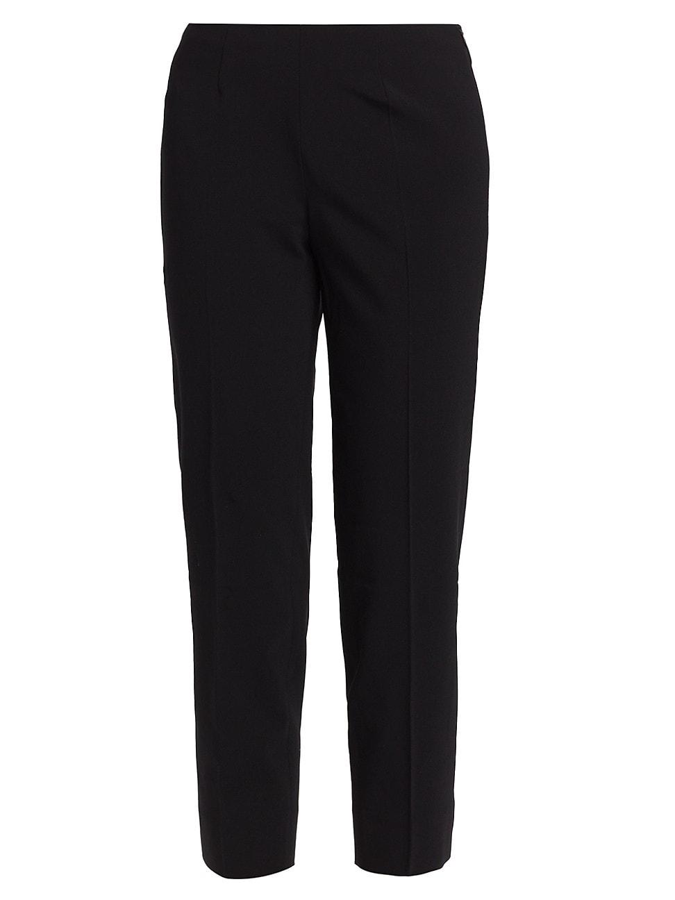 Piazza Sempione Audrey Cropped Stretch Pants in Black | Lyst