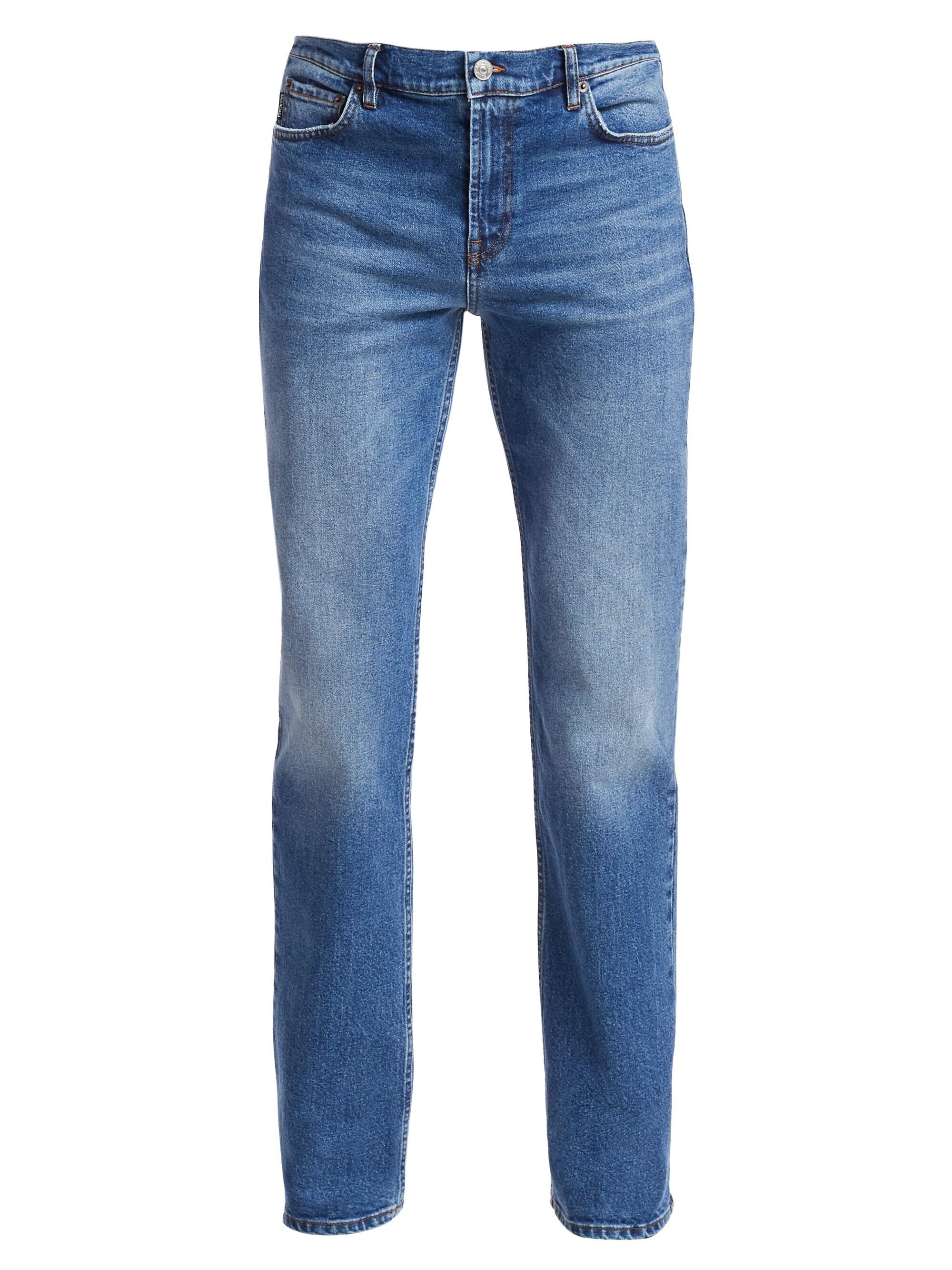 Balenciaga Distressed Straight-leg Jeans in Blue for Men - Lyst