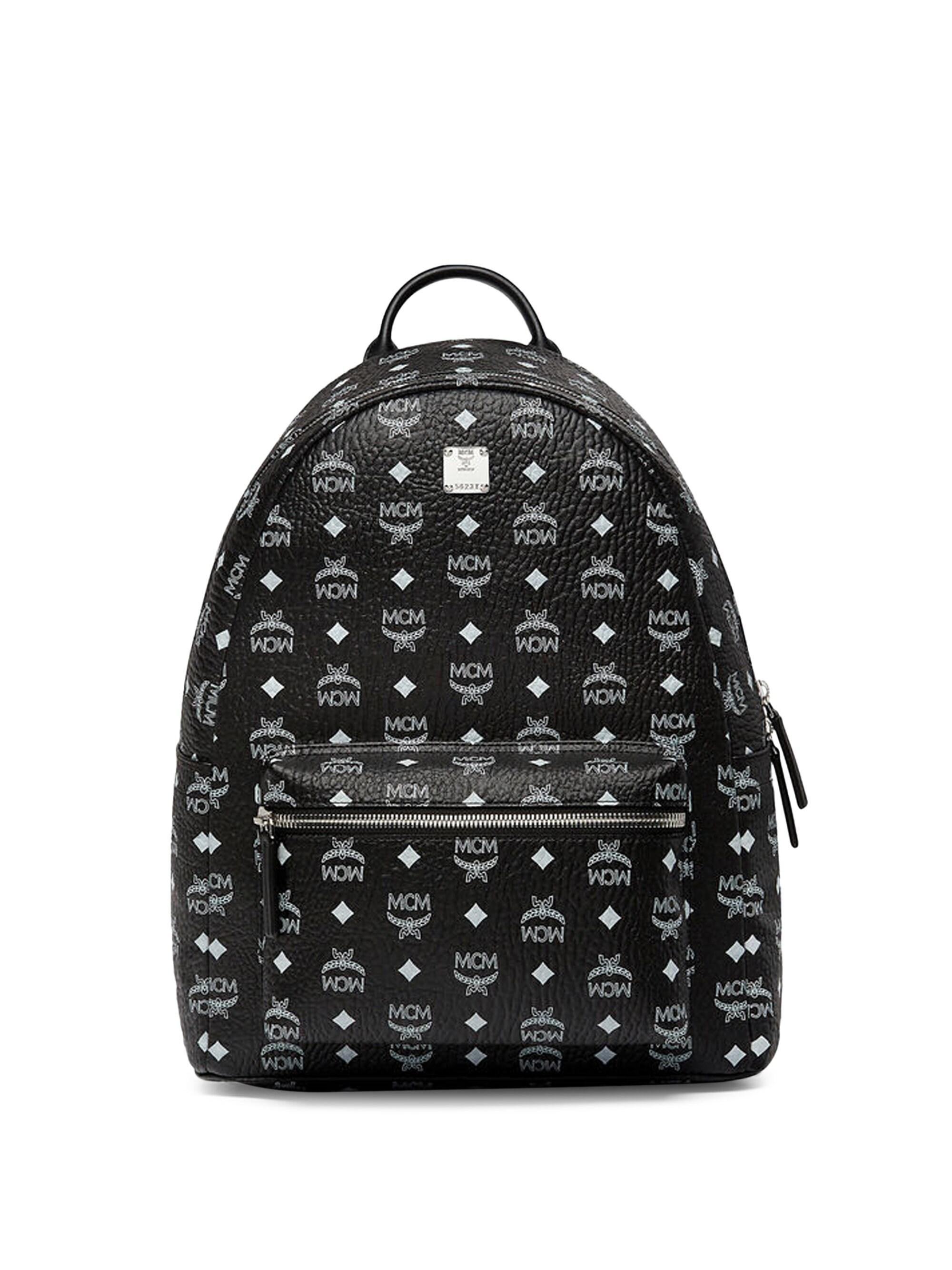 white mcm bookbag