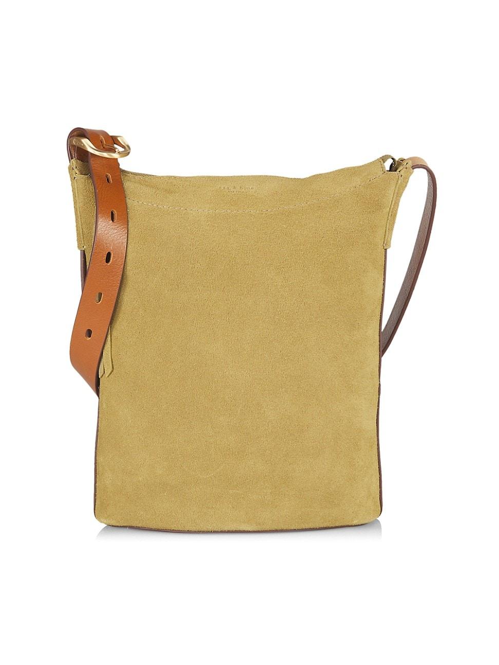 Rag & Bone Belize Suede Bucket Bag in Yellow Lyst