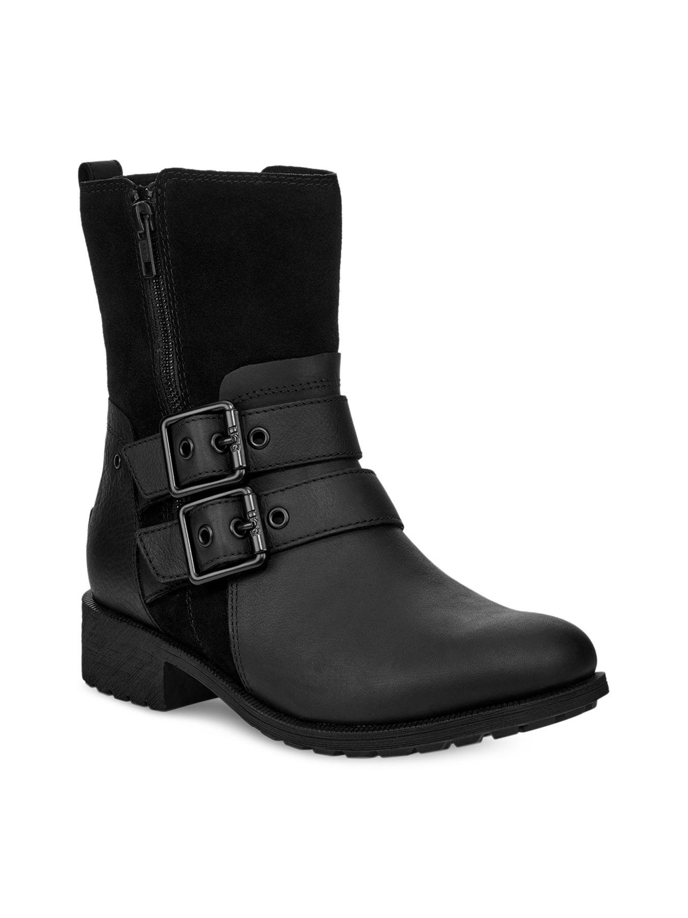 uggs black combat boots