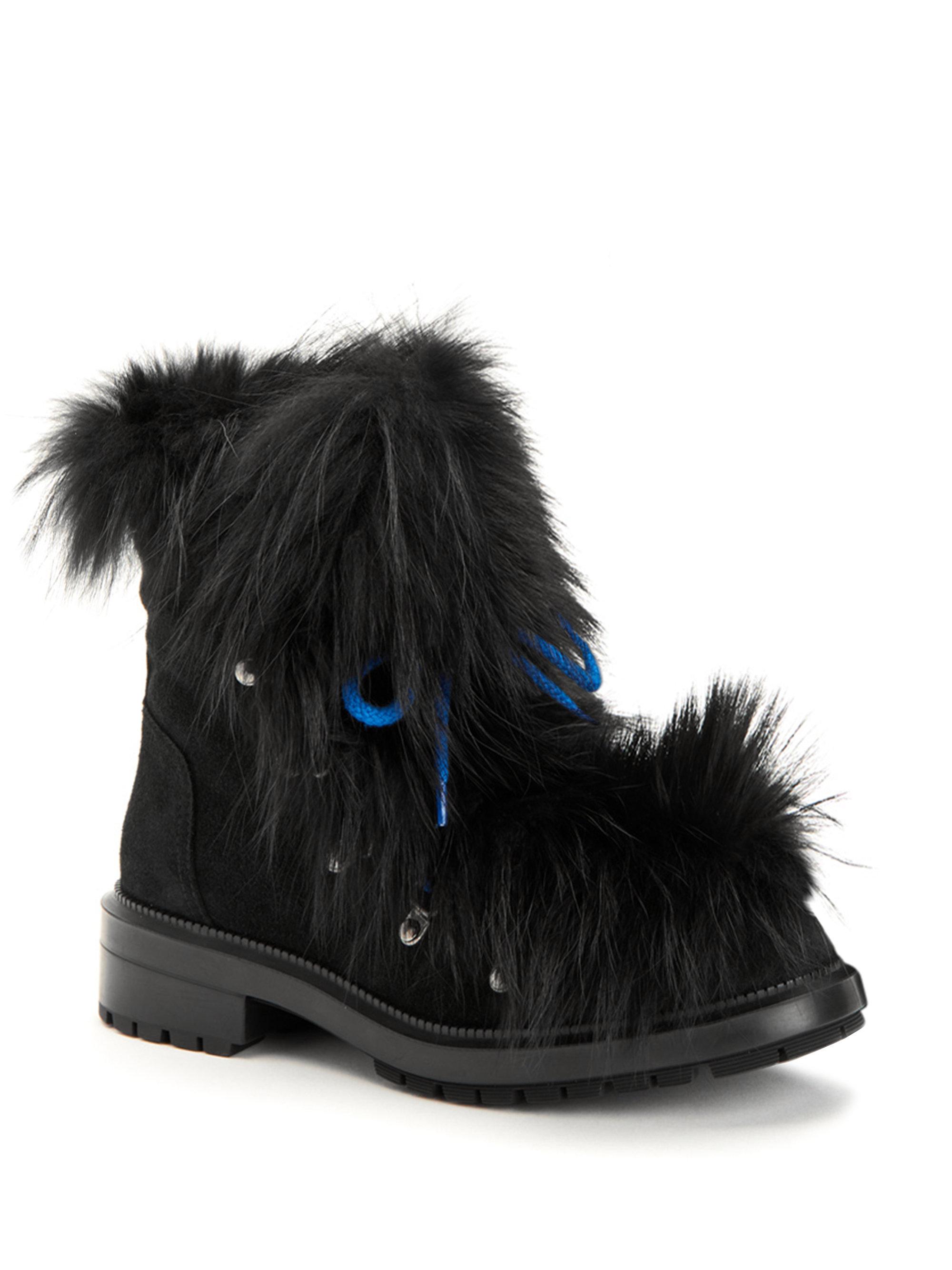 aquatalia boots fur