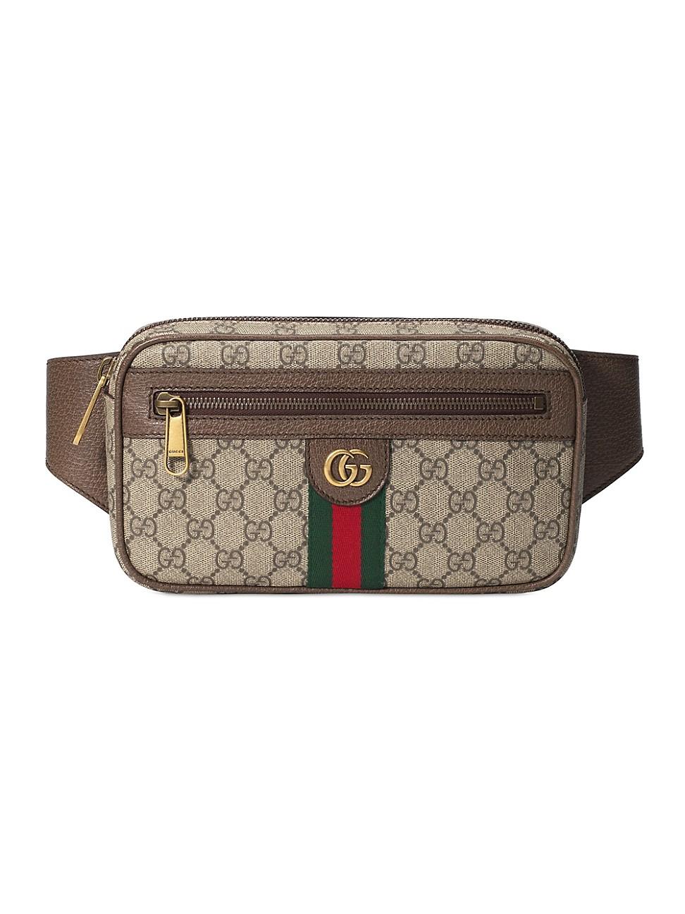 Gucci Ophidia GG Supreme Canvas Belt Bag in Natural for Men | Lyst