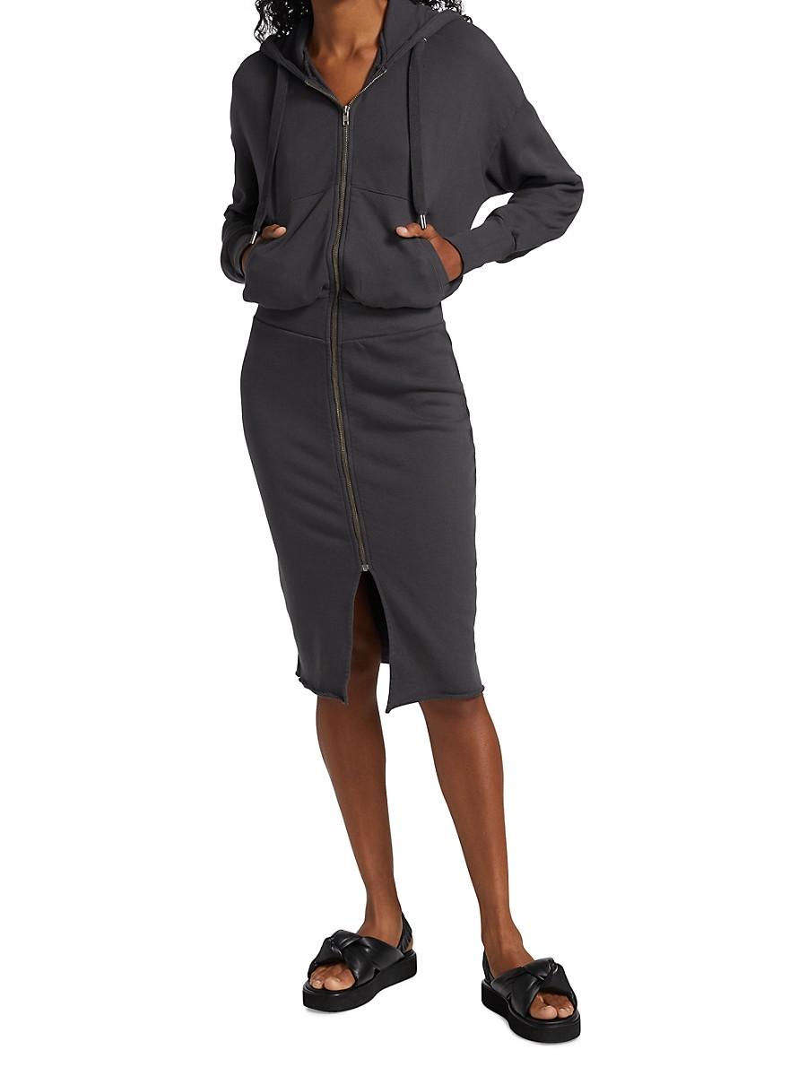 luq hooded zip dress jumper