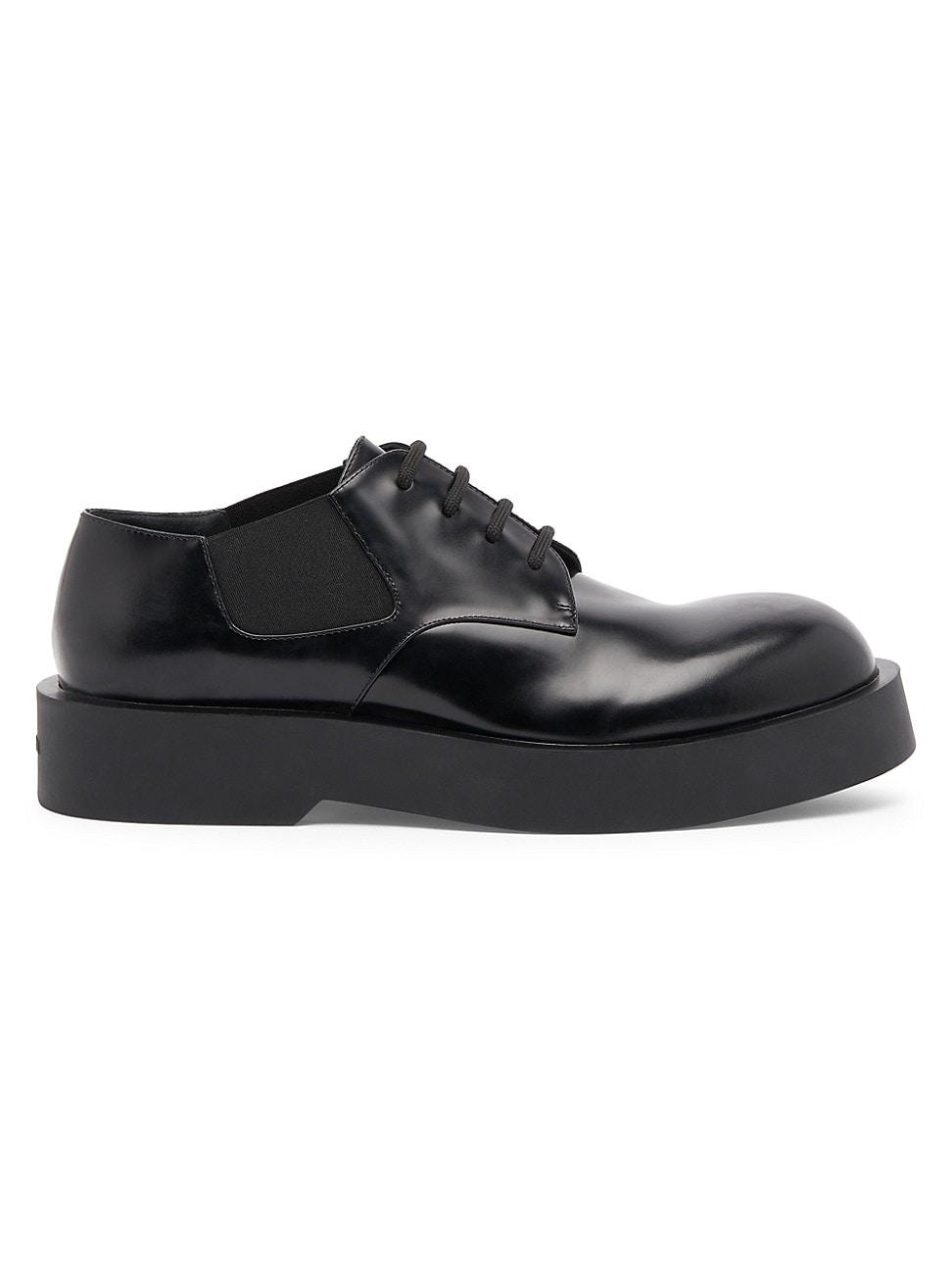 Jil Sander Derby Lace-up Loafers in Black for Men | Lyst