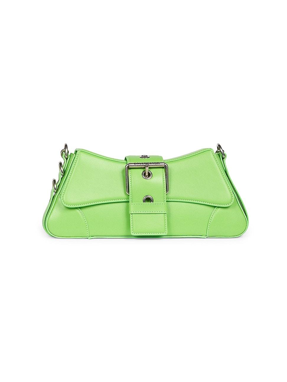 Balenciaga Lindsay Leather Shoulder Bag in Green Lyst