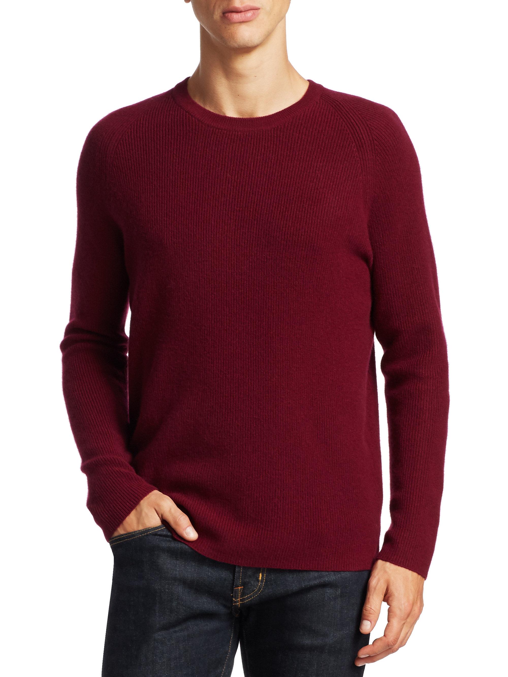 Theory Enzo Cashmere Sweater in Red for Men - Lyst