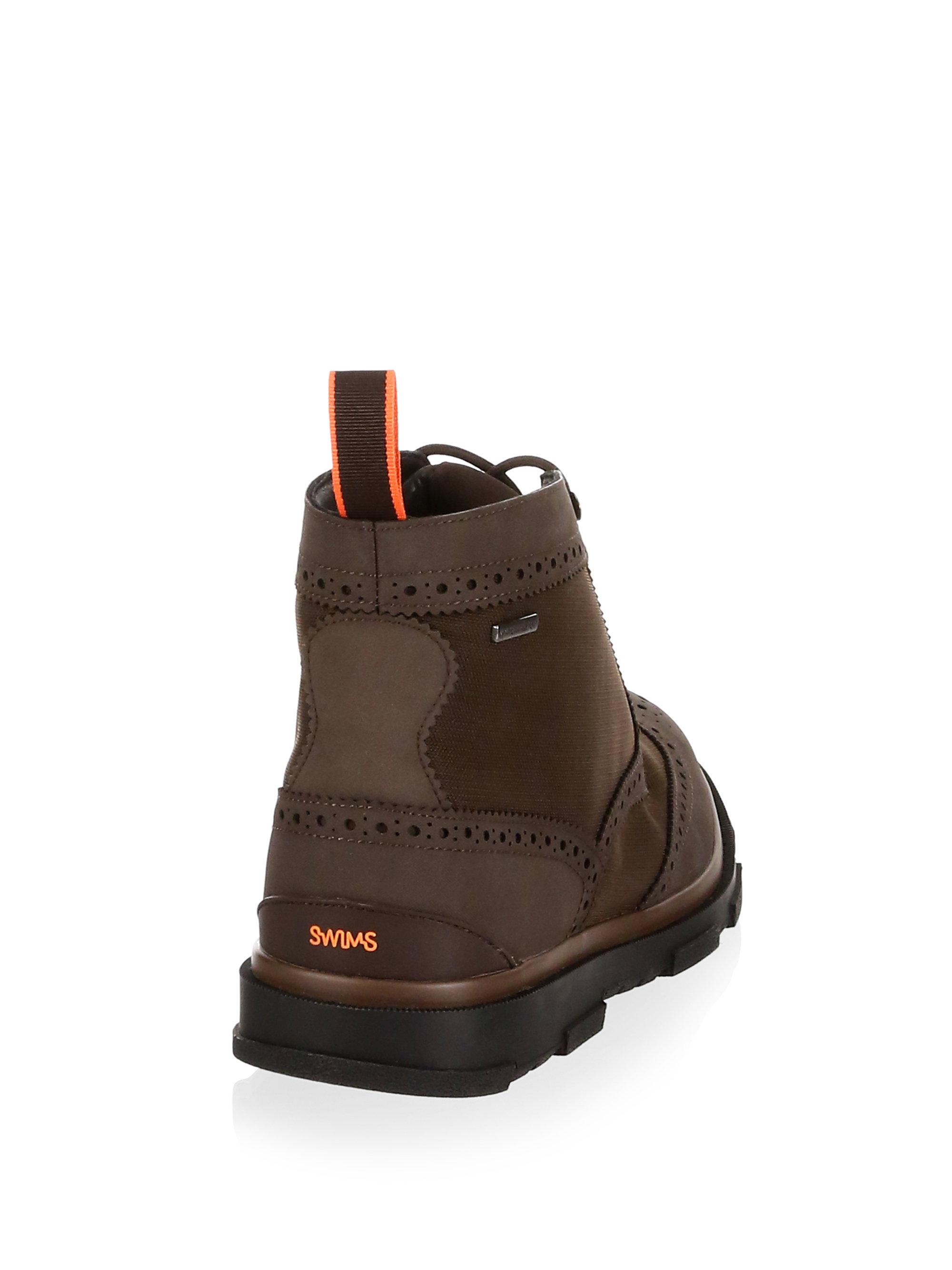 swims storm brogue high waterproof boot