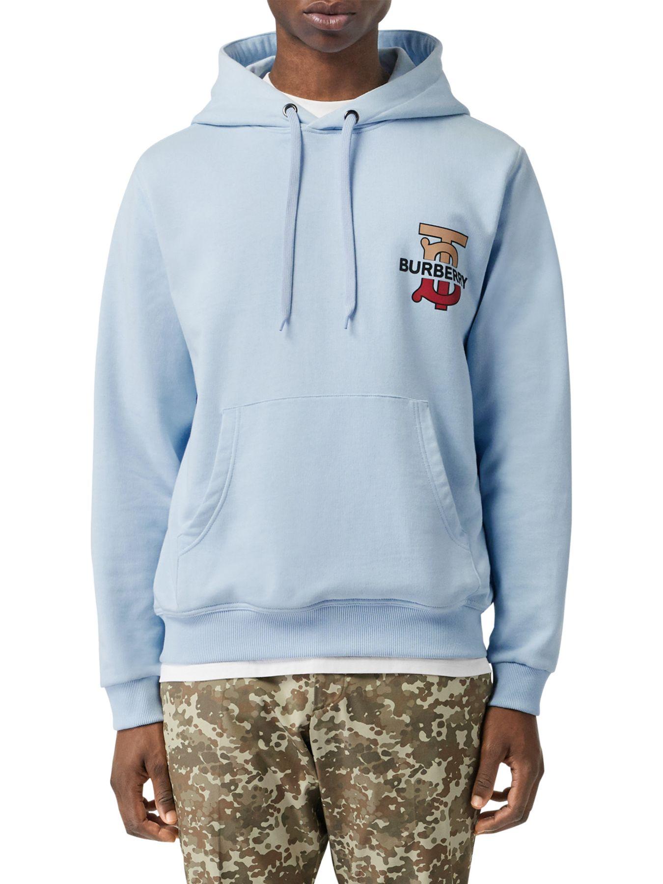 Burberry blue Monogram Zip-Up Hoodie