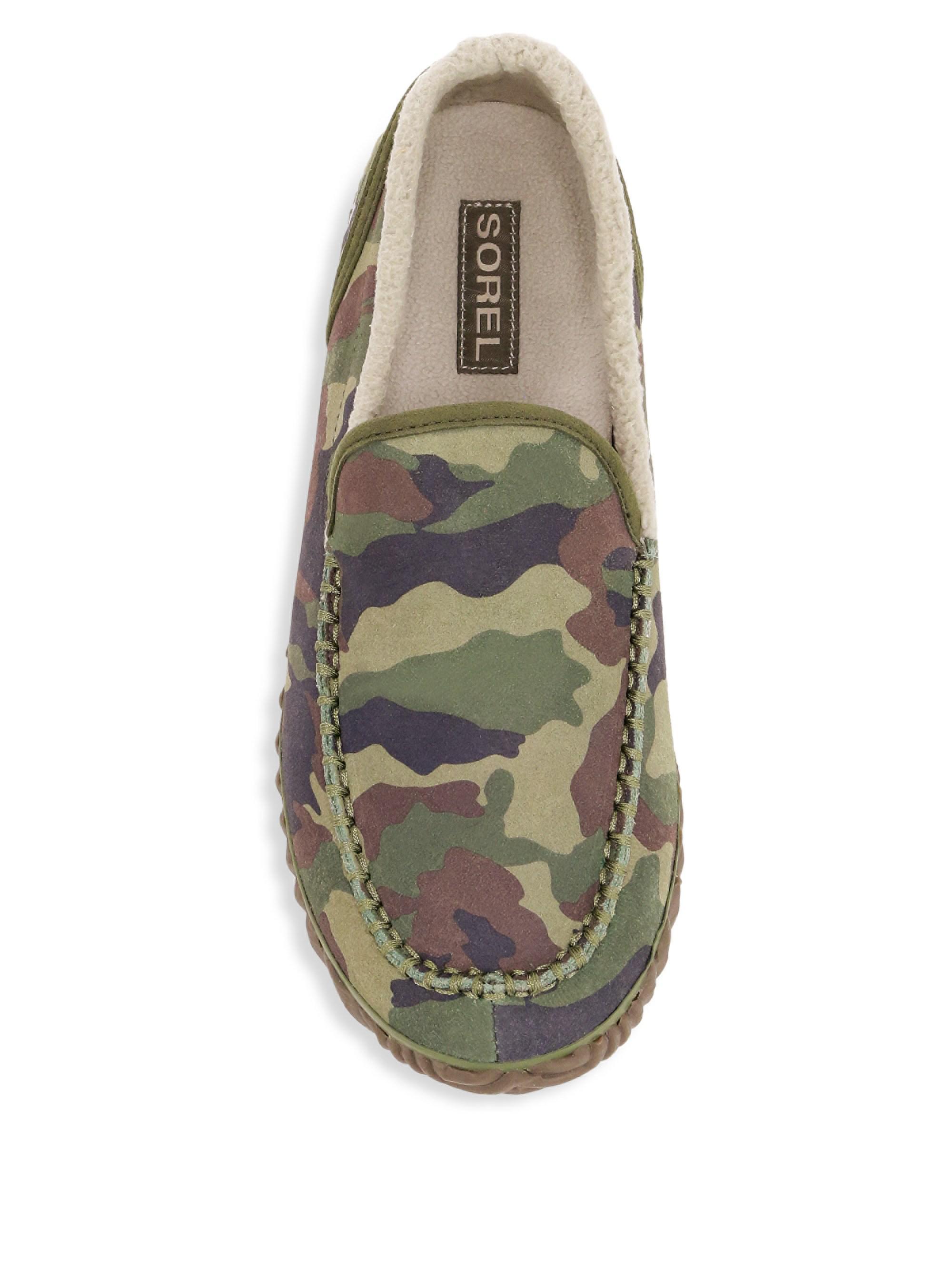 sorel camo slippers