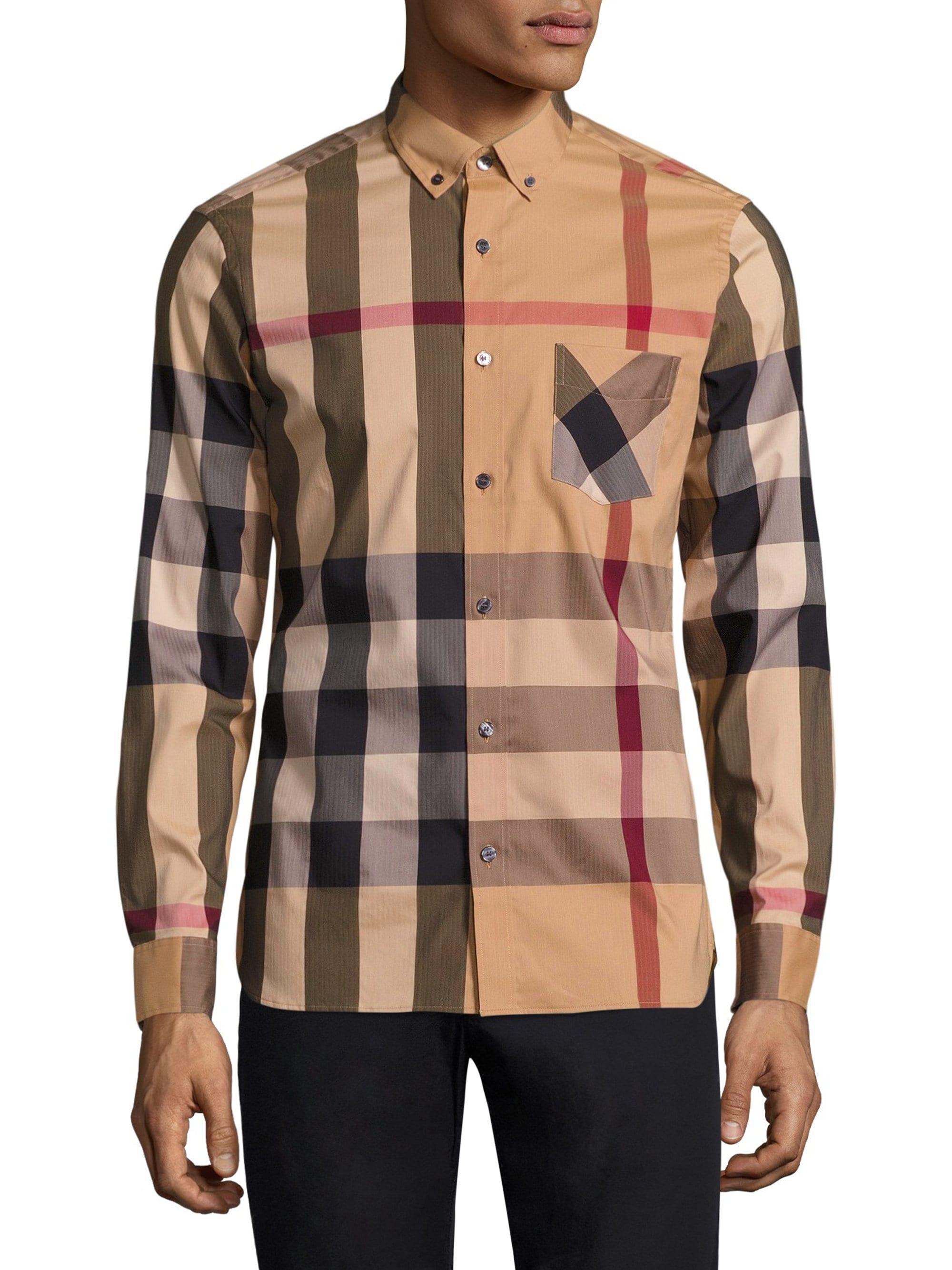 burberry shirt camel